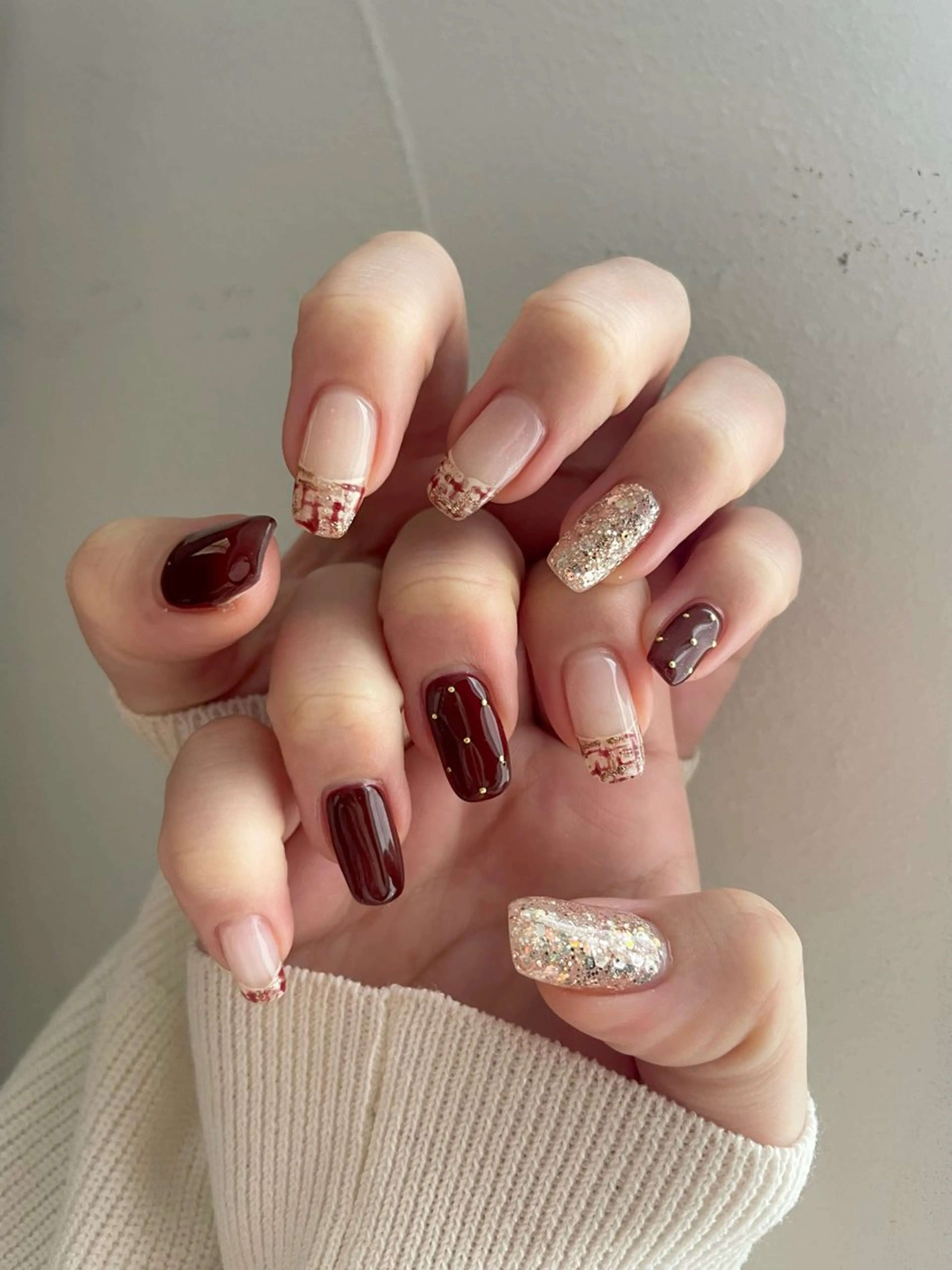 ネイル ジェルネイル パラジェル ハンドネイル 甲府市徳行 🧸prunelleのネイルデザイン