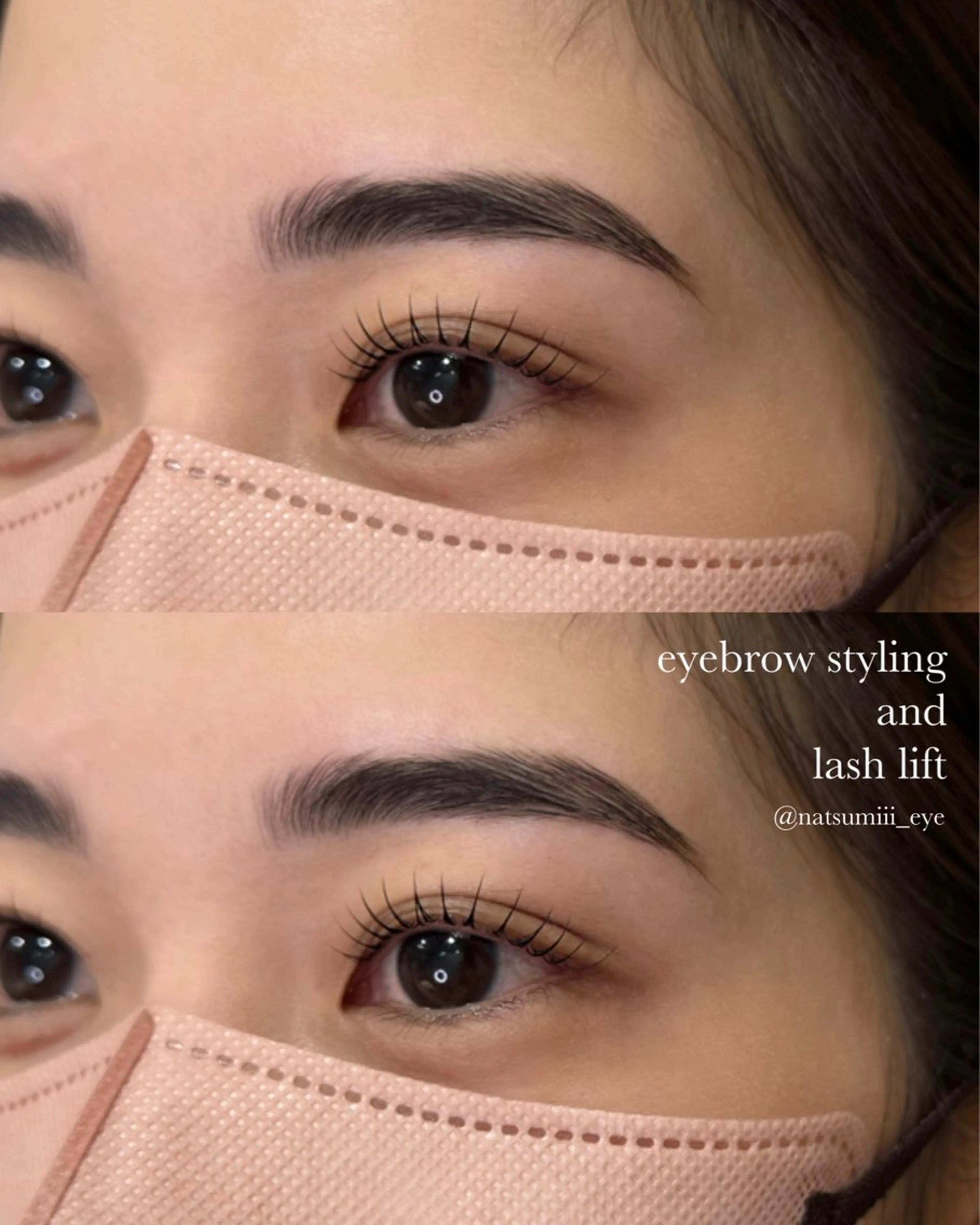 【初回限定セットクーポン】似合わせまつ毛パーマ+ナチュラル眉wax ¥7,980(眉のパーマの追加の場合+¥1,650)の写真