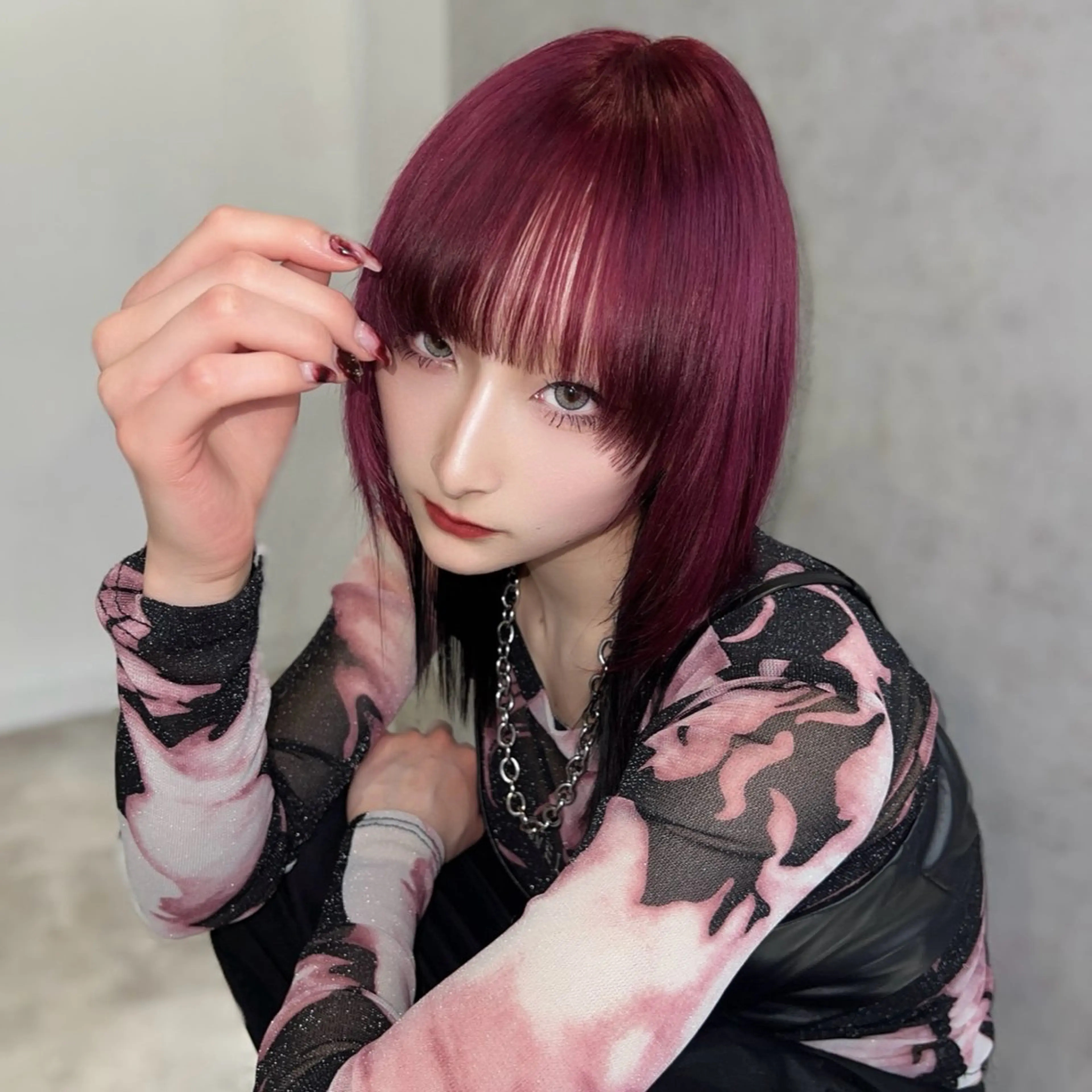 セミロング カラー ヘアカラー Ren. 🦋デザインカラーのヘアスタイル