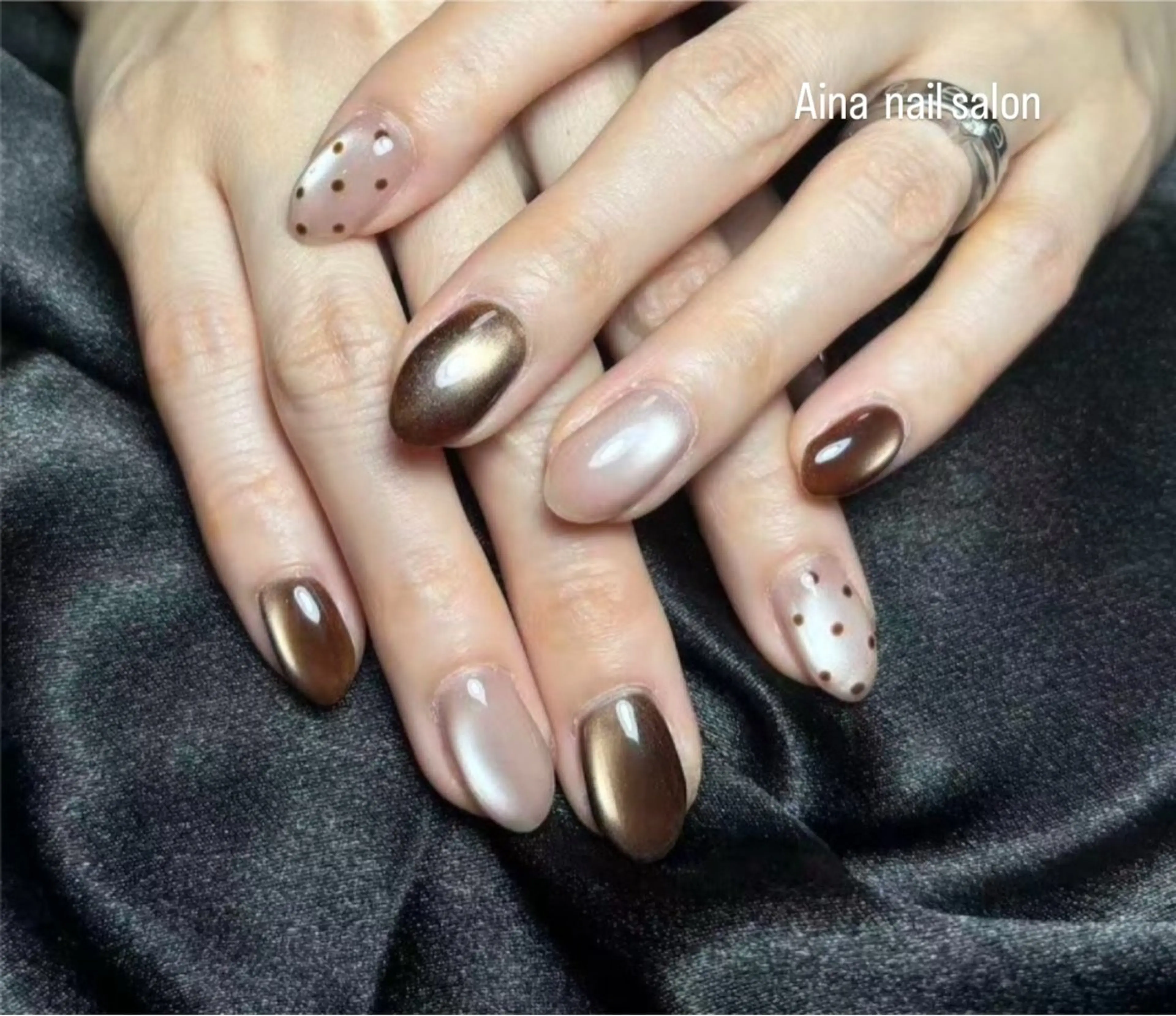 ネイル チークネイル 長さ出し フラッシュネイル フットネイル フレンチネイル ハンドネイル ハンドケア Aina nail salon所属・Aina nail salonのネイルデザイン