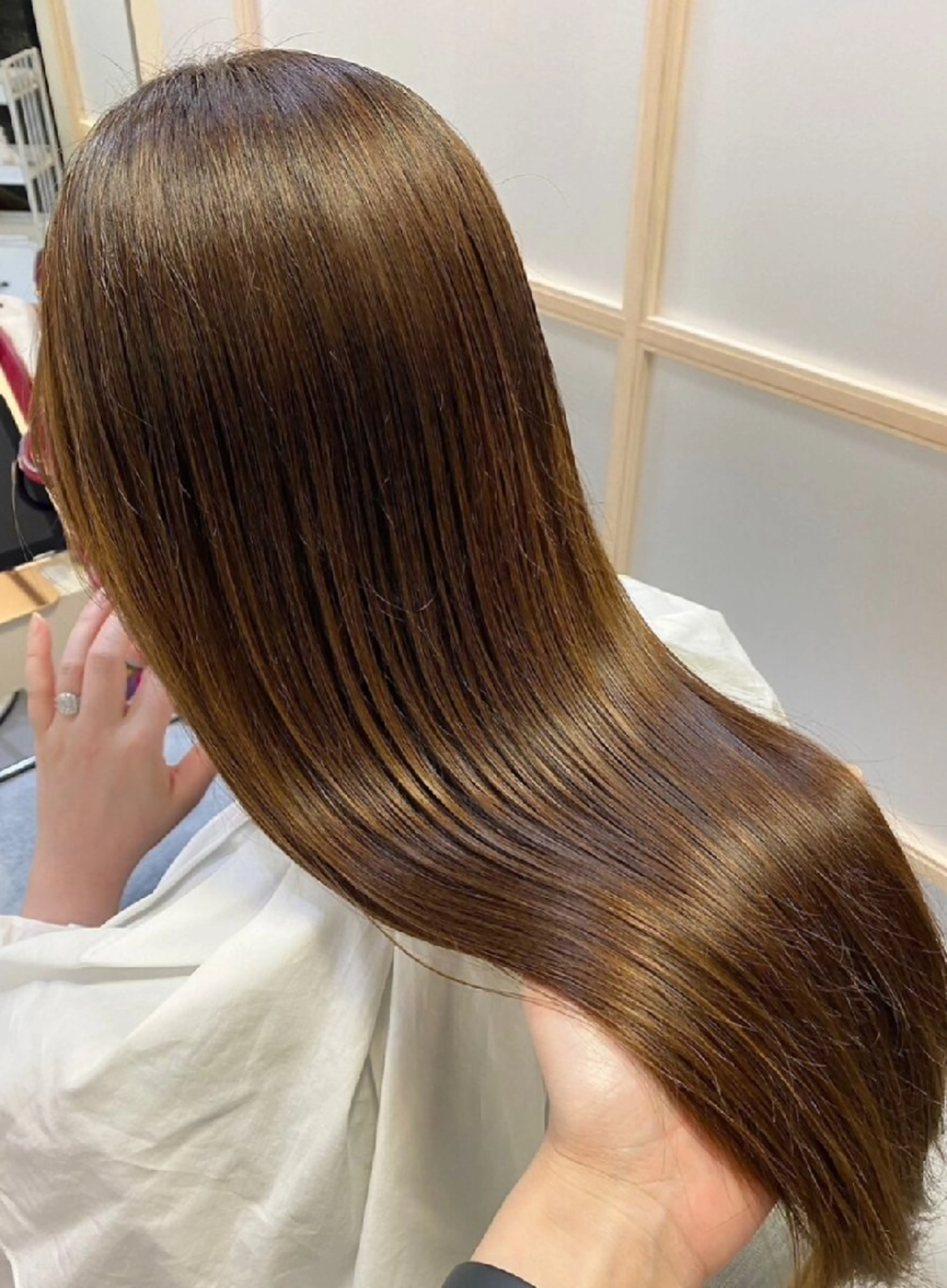 カット＋髪質改善ストレート　他店で断れた方でもお任せください😊の写真