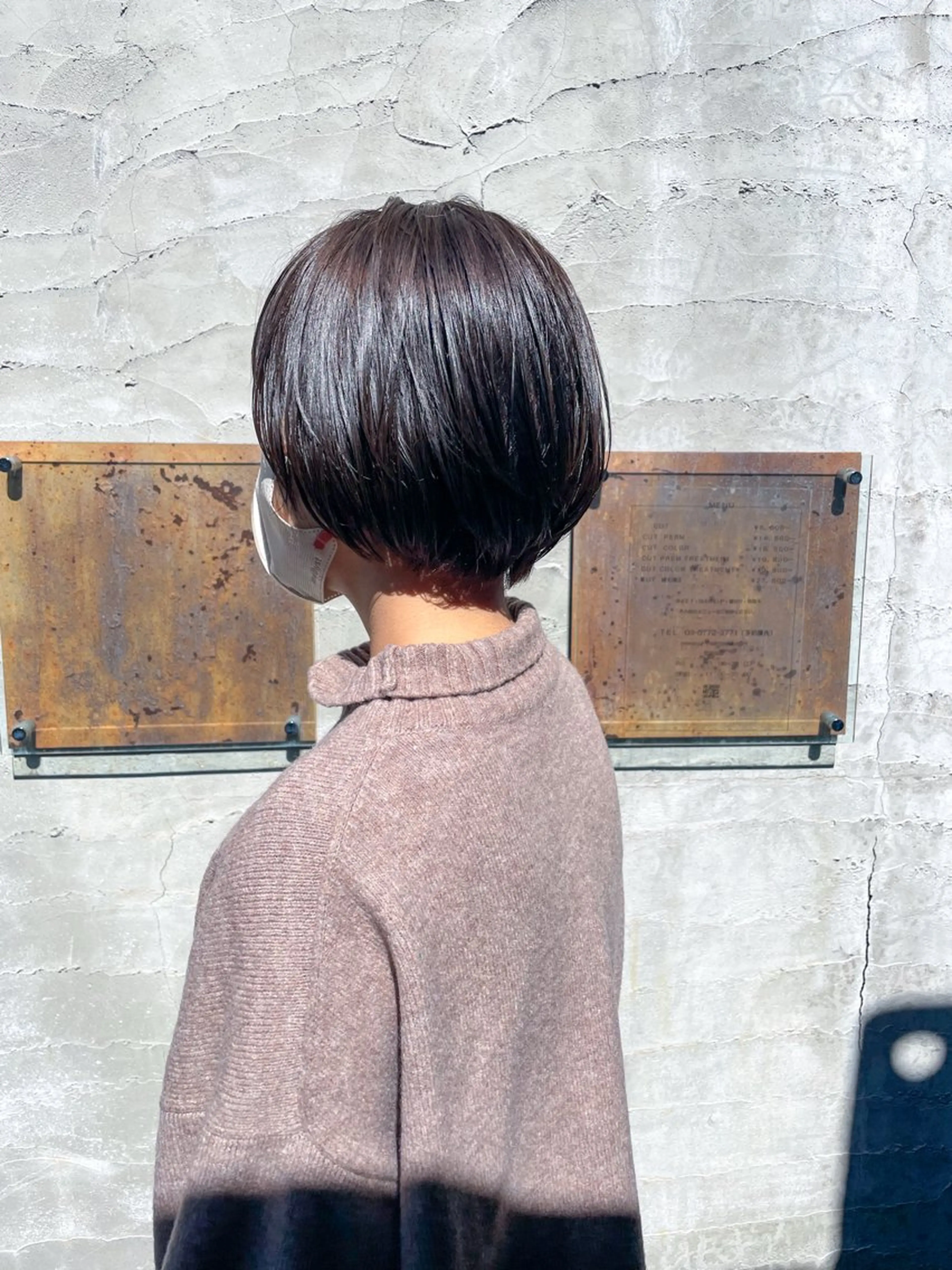 ショート ショートボブ 丸みショート ボブ ショートヘア カット ヘアカラー ショート/レイヤー/ ツヤ髪/なかちゃんのヘアスタイル