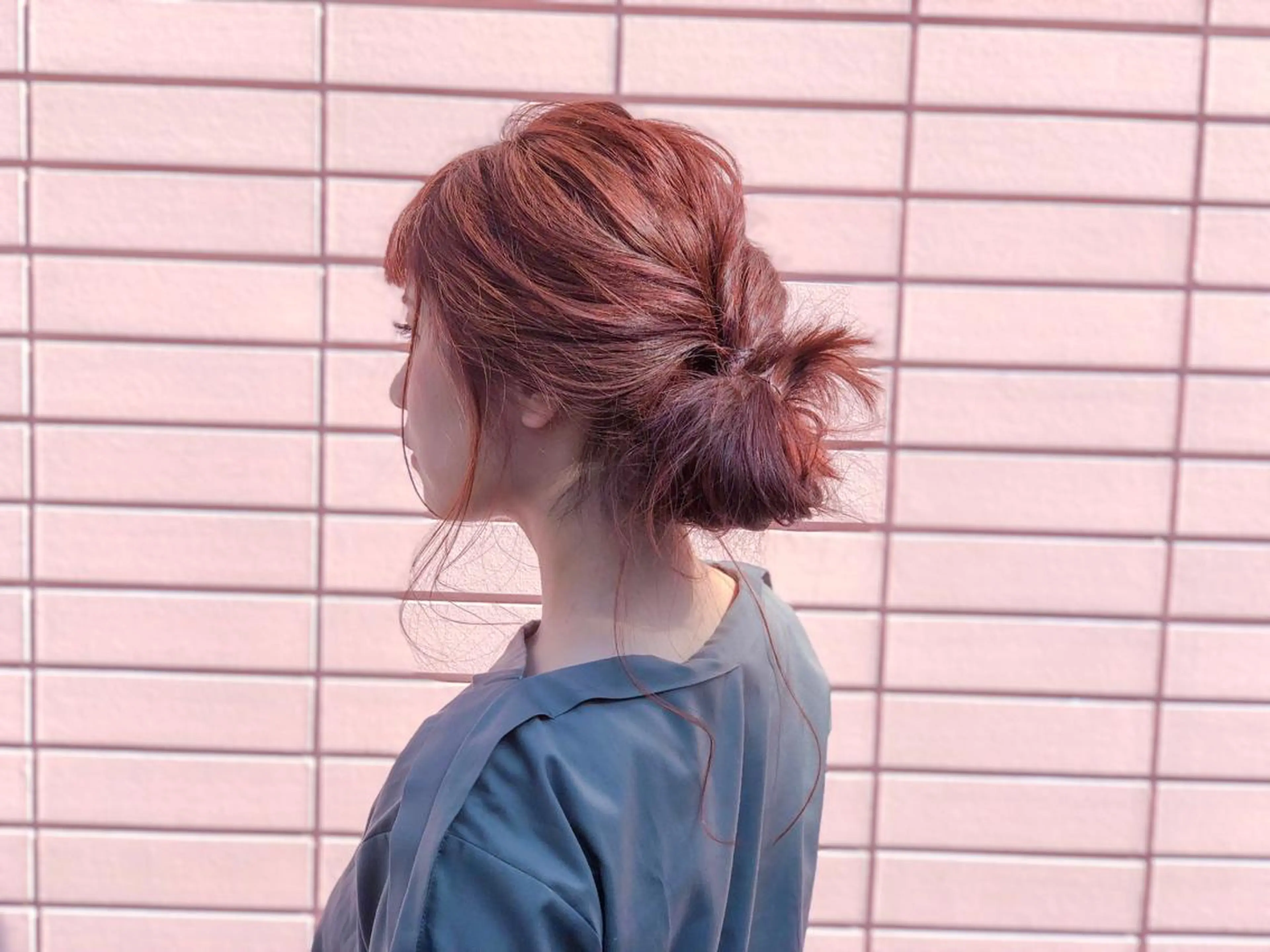 ミディアム ヘアアレンジ 北堀江【HUE】 アオキ　コータのヘアスタイル