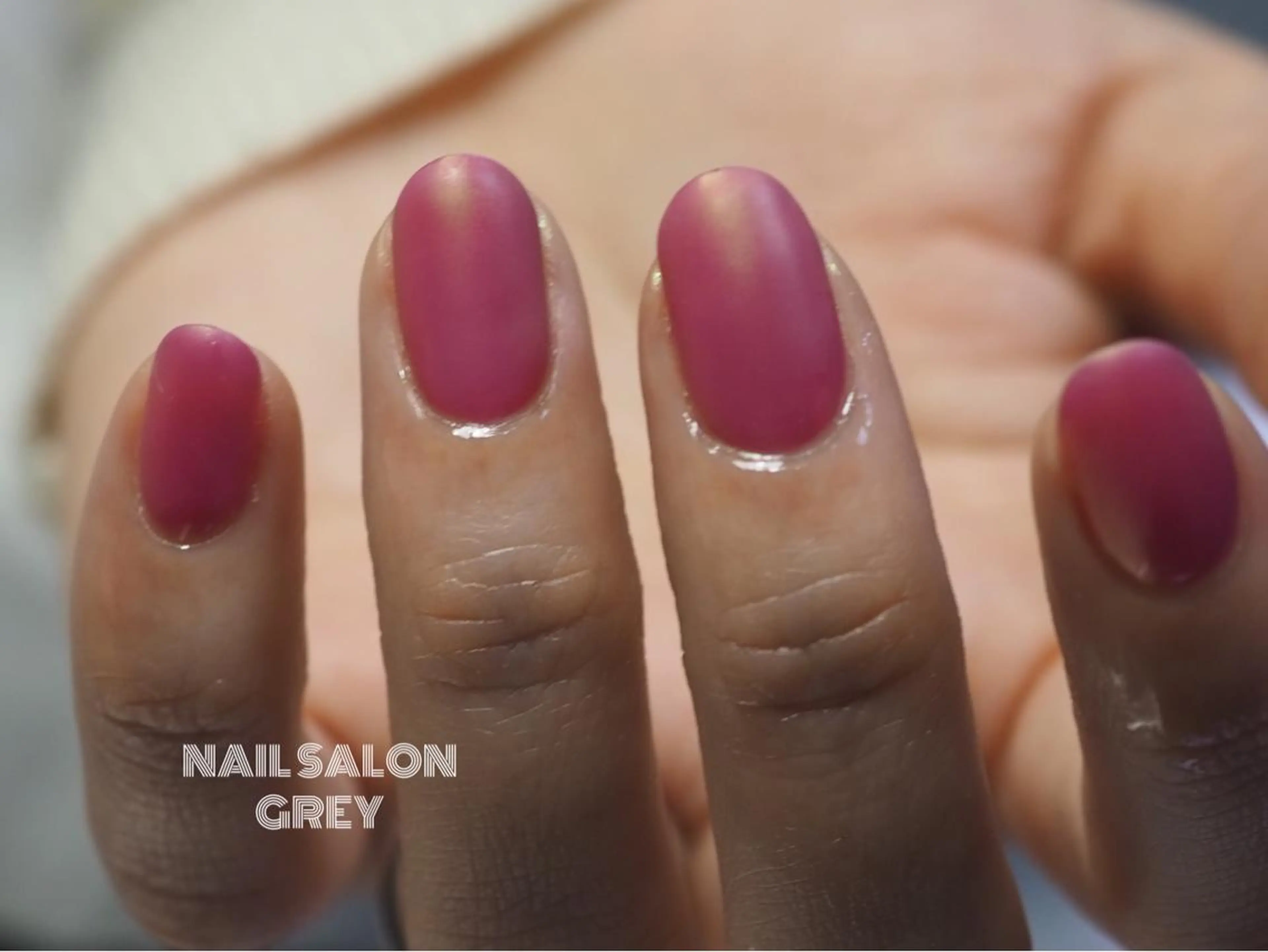 ネイル マットネイル ミラーネイル 【GREY】 TAIRAのネイルデザイン