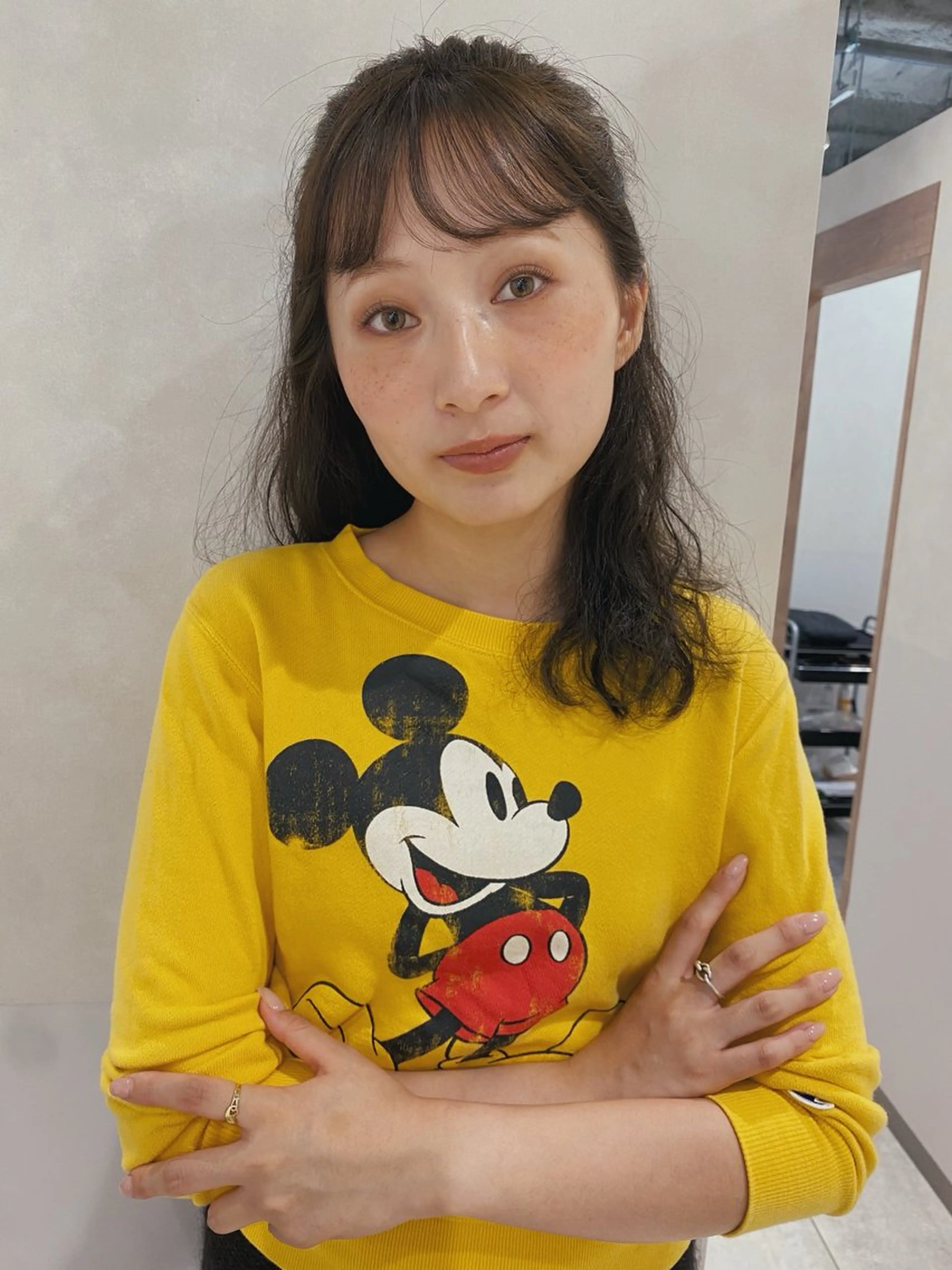 ミディアム カラー 砂原 ひよりのヘアスタイル