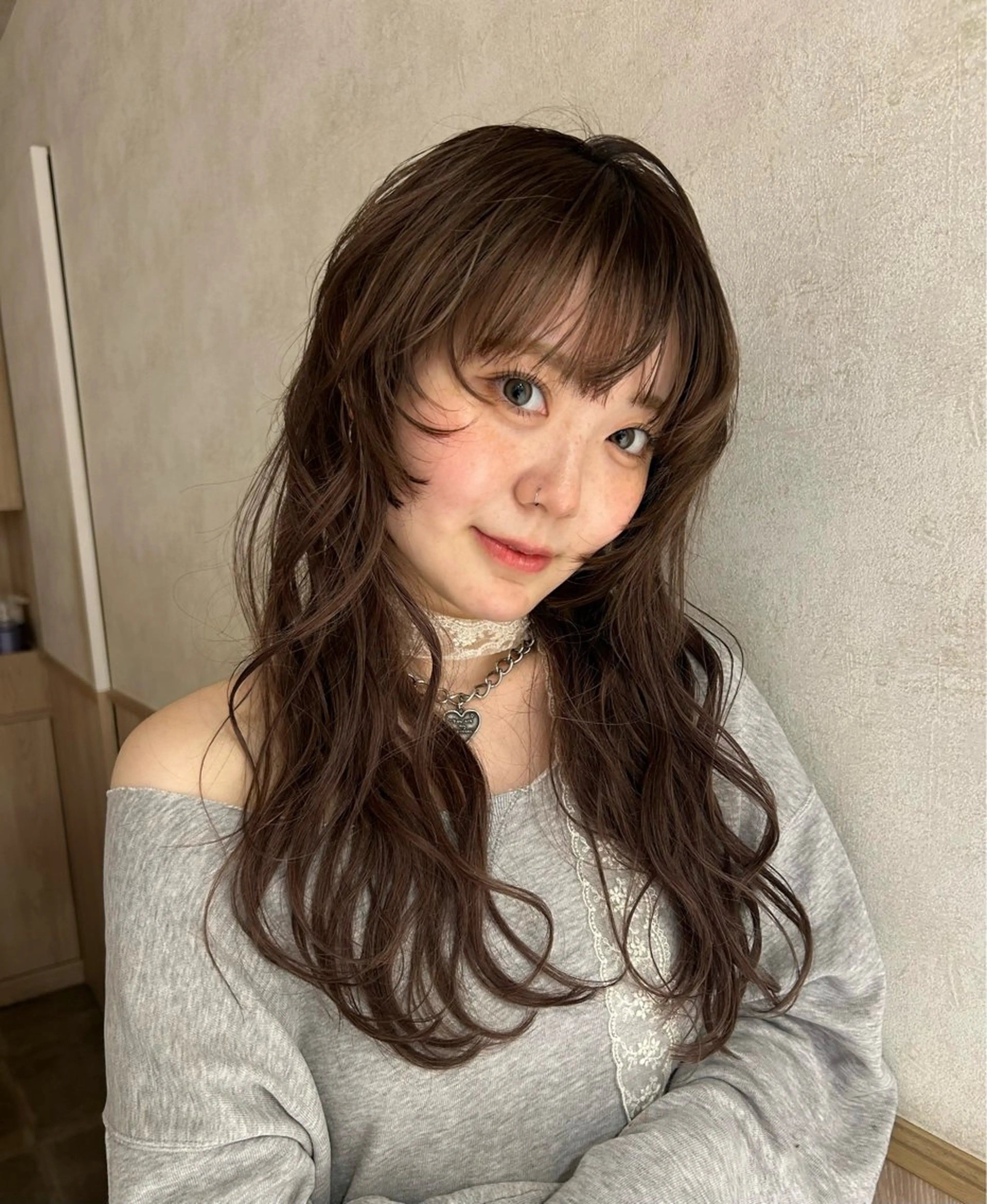 ロング カラー ベージュカラー ブリーチ ブラウンカラー 透明感カラー ダブルカラー Sora/レイヤー/ 似合わせカラー🤎のヘアスタイル