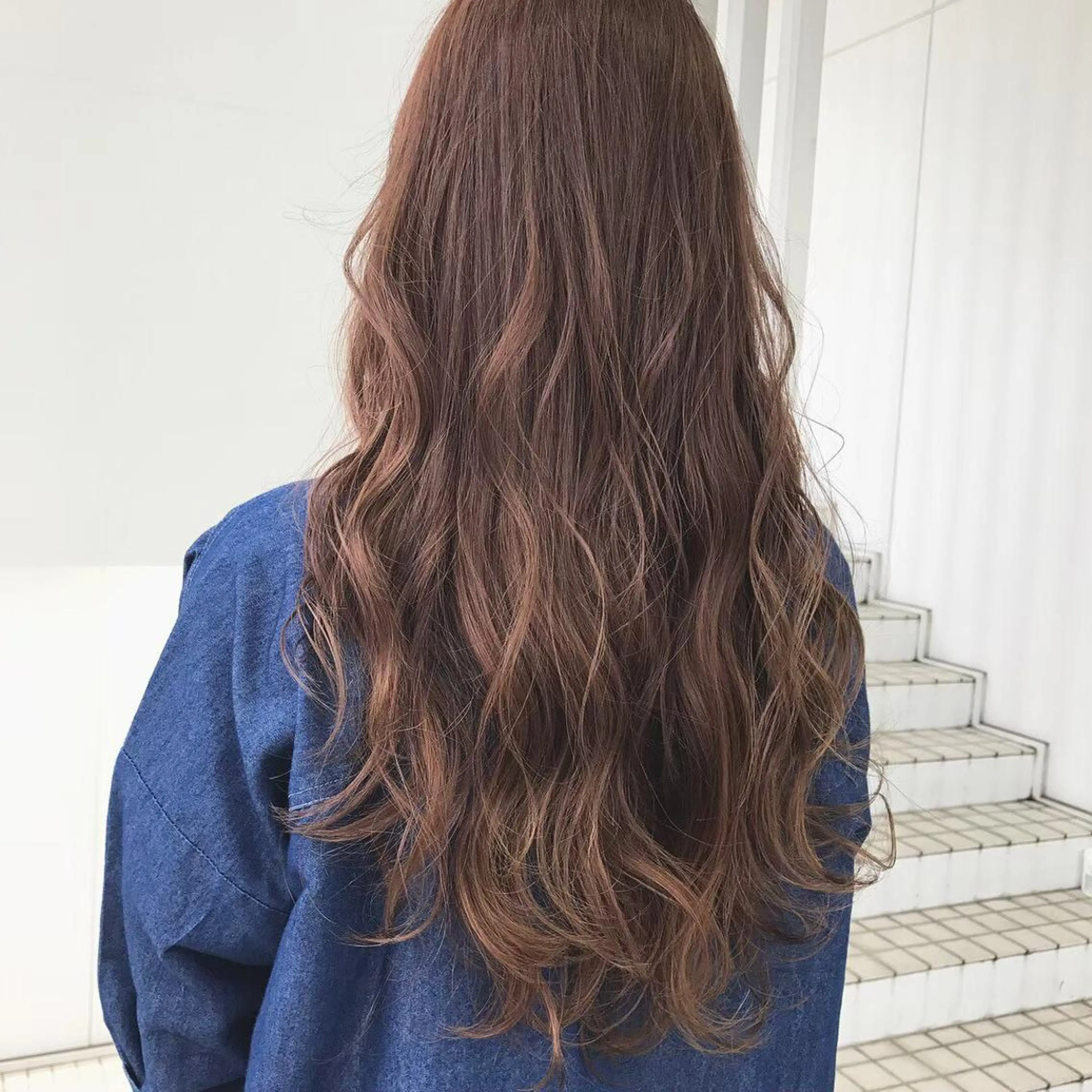 ロング カラー 髪質改善ストレート髪 質改善カラー特化中崎のヘアスタイル