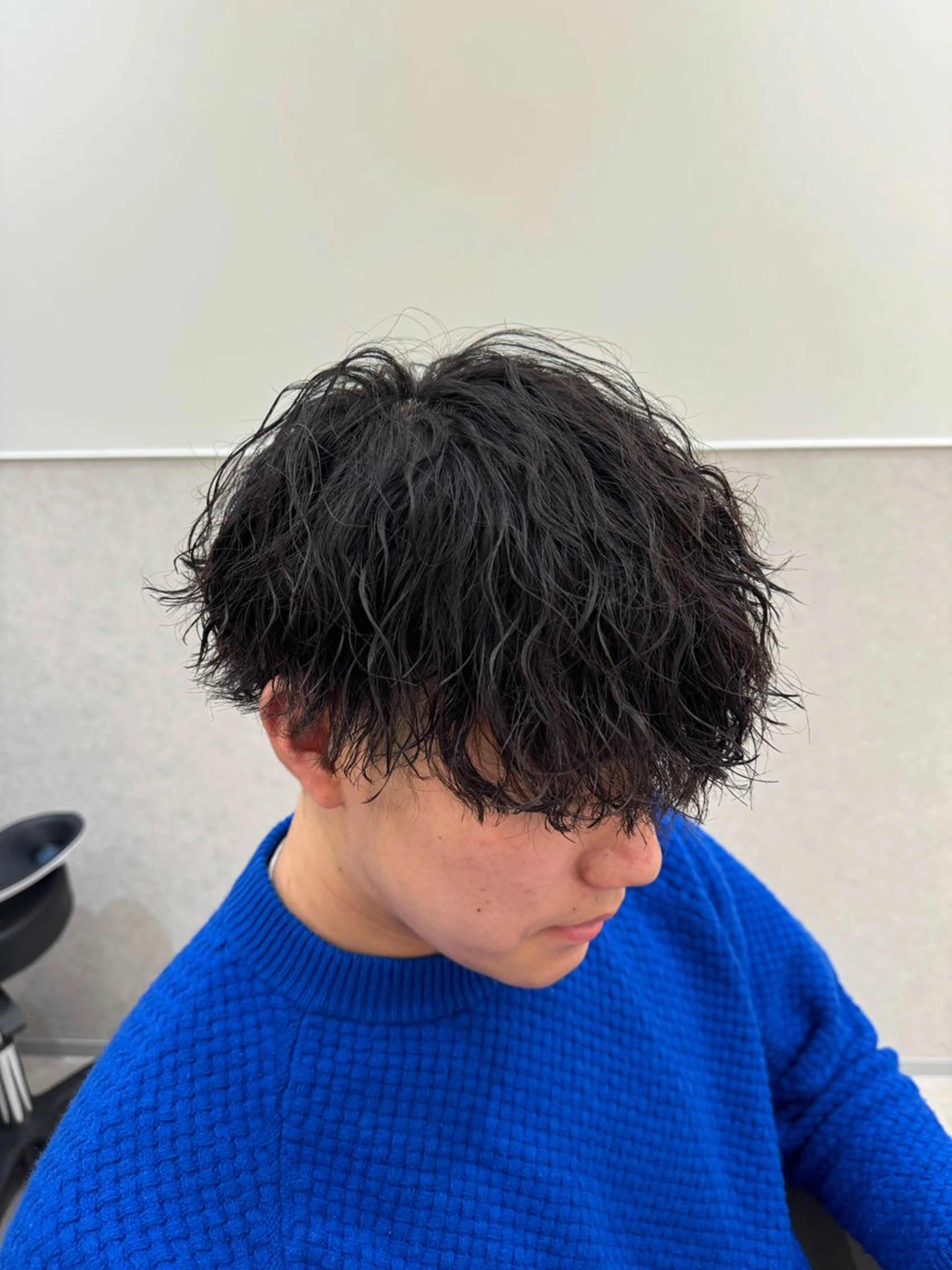 ミディアム カット パーマ zina天王寺/ メンズ特化のヘアスタイル