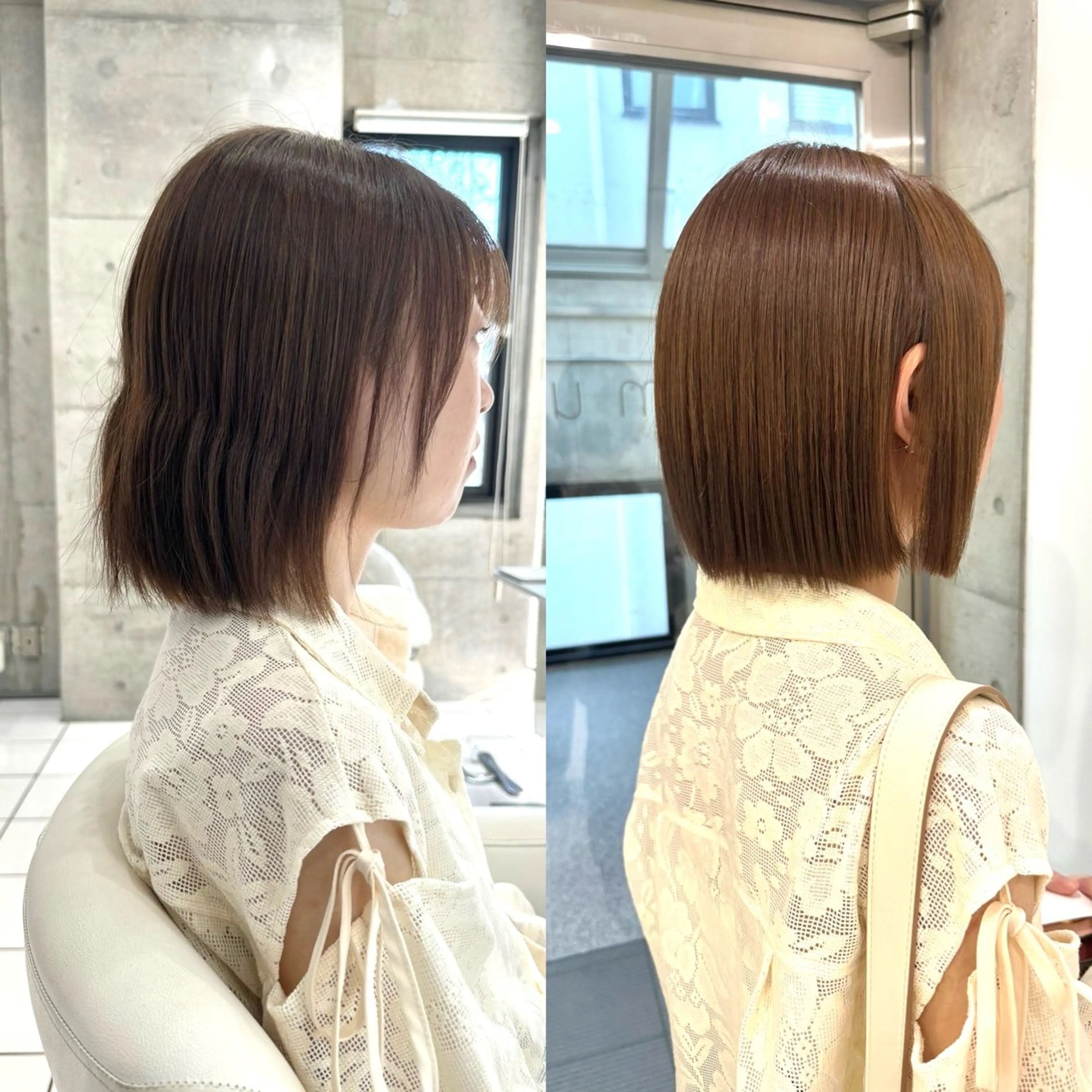 ショート カラー ボブ 畔上 尚也のヘアスタイル