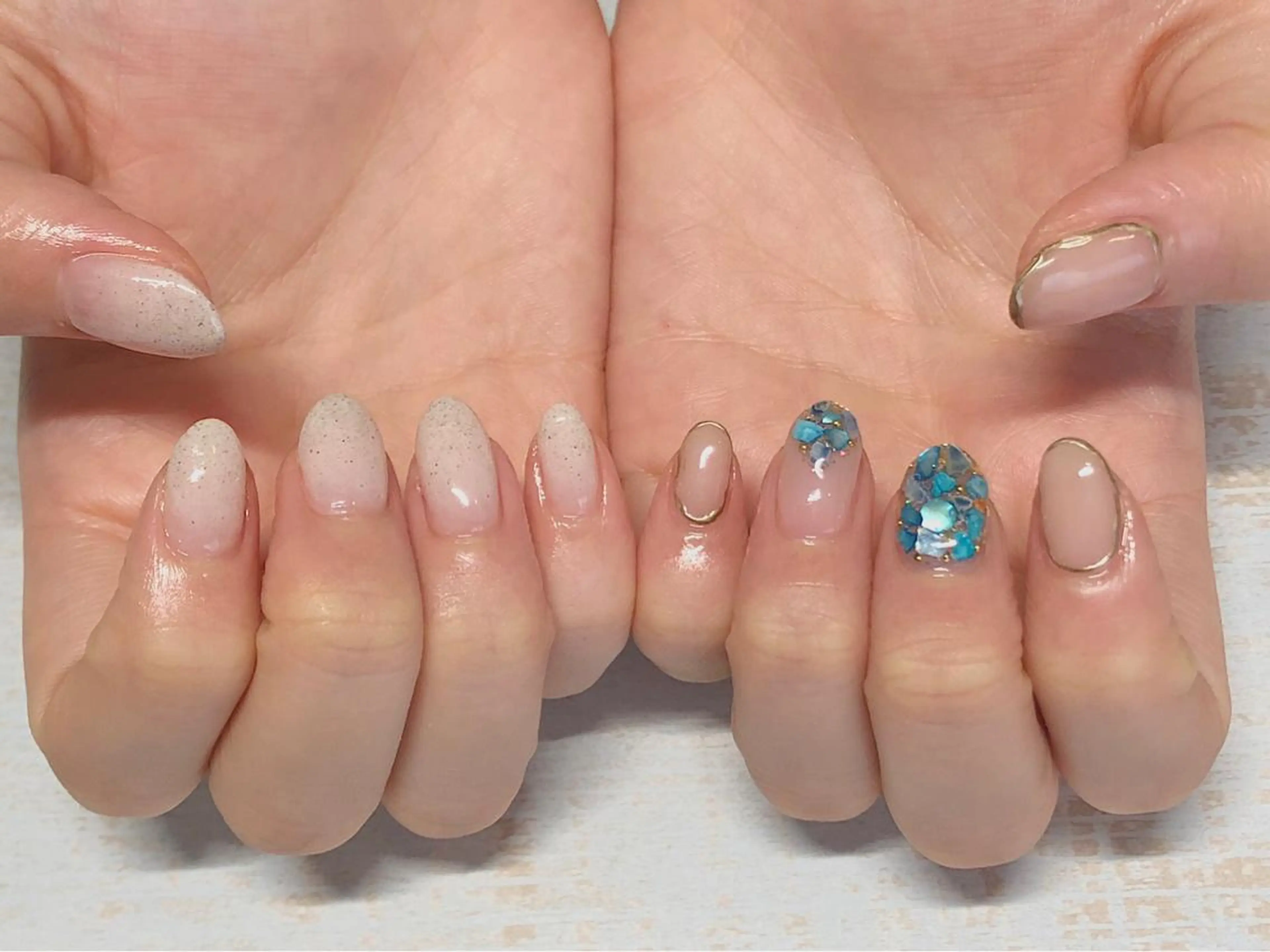 ネイル 𖡼 yumenoのネイルデザイン