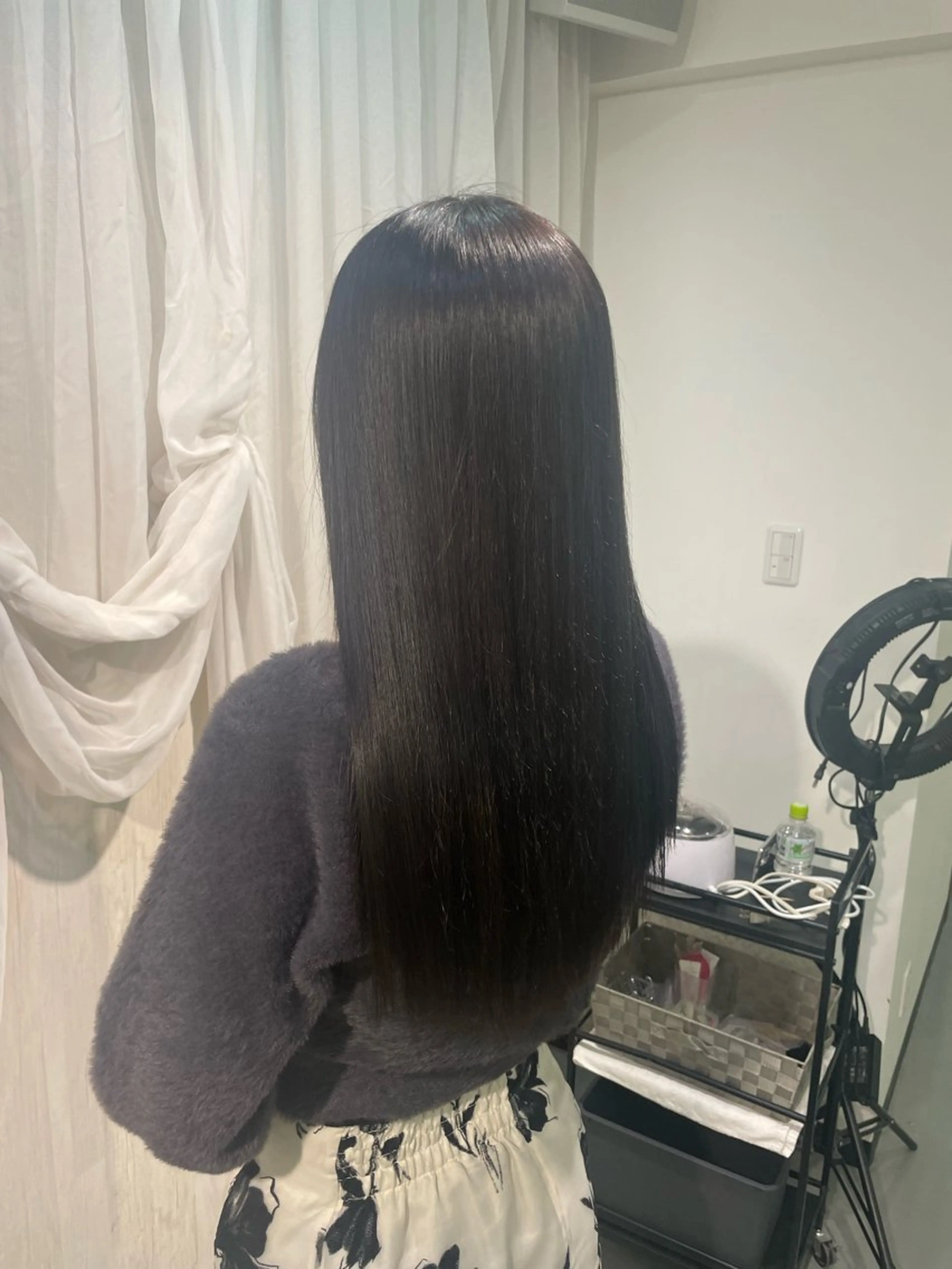 ロング ハイライト 髪質改善 韓国風ヘア 似合わせカット 縮毛矯正 カット ヘアカラー トリートメント ヘッドスパ 🍀火曜以外予約⭕ 安藤澪央☘️のヘアスタイル