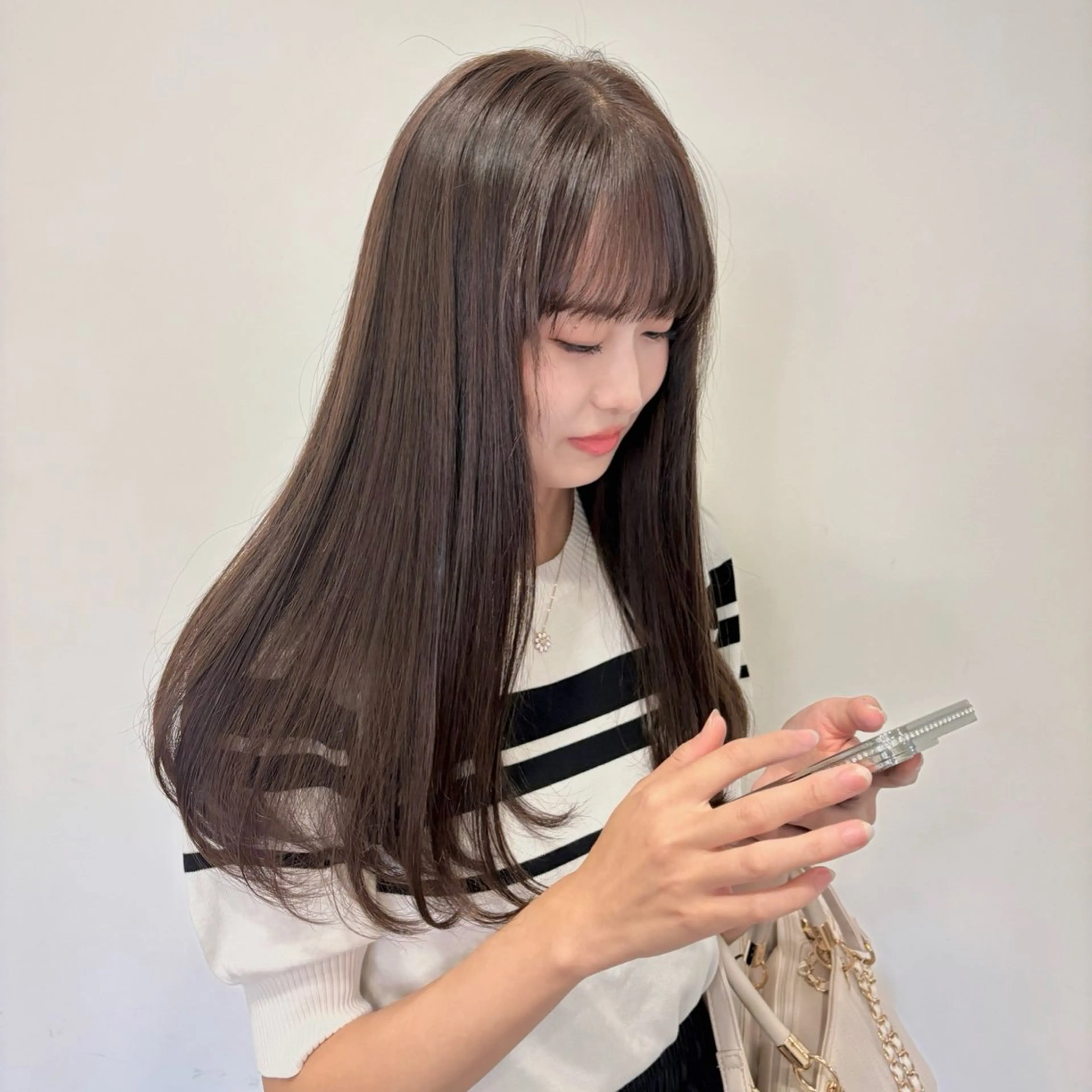 ロング カラー カット ヘアカラー トリートメント うる艶カラー/ レイヤー/アスカのヘアスタイル