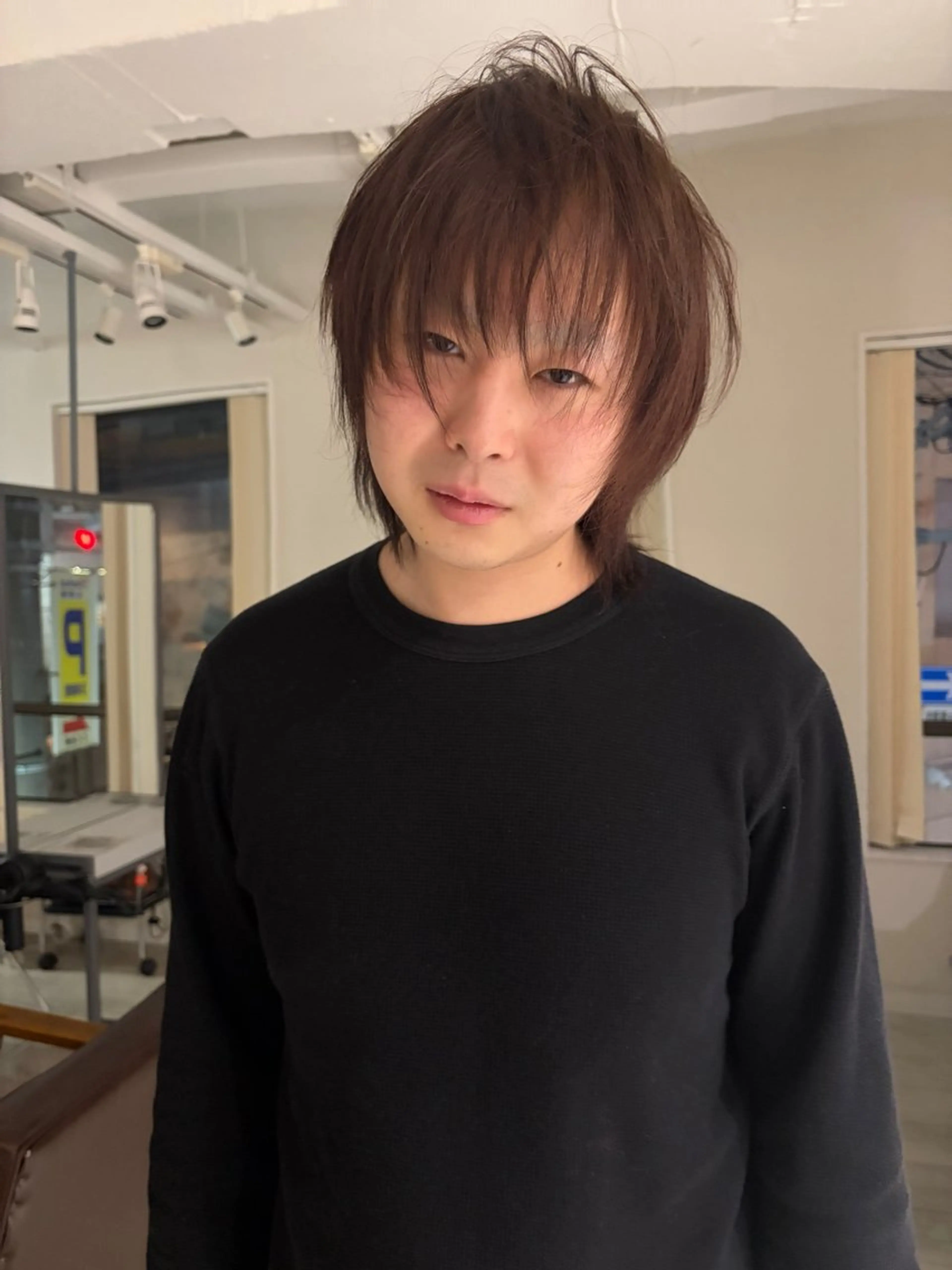 ミディアム yamamoto yutaroのヘアスタイル