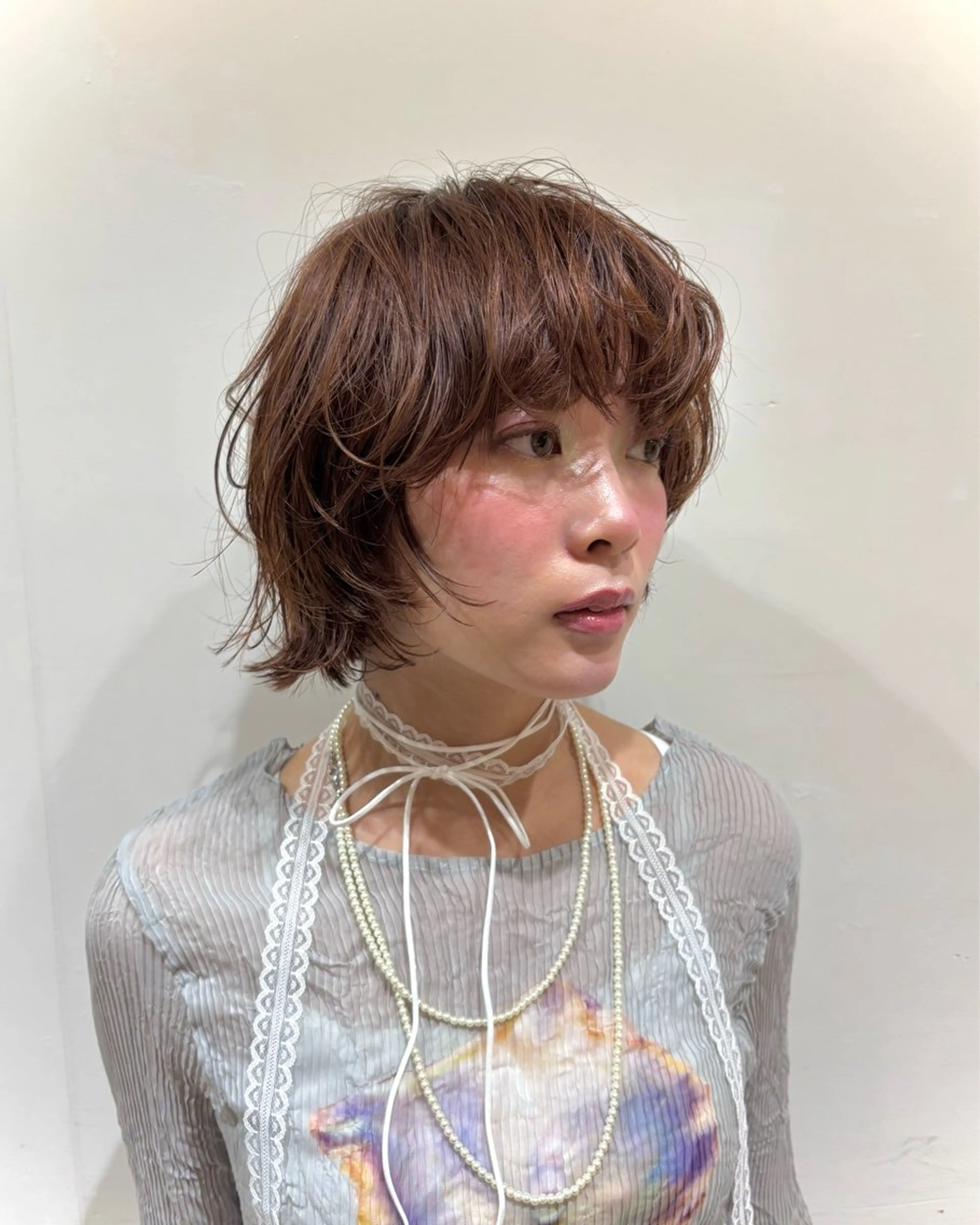 ショート ボブレイヤー ボブ レイヤーカット カット トリートメント かどた はるなのヘアスタイル