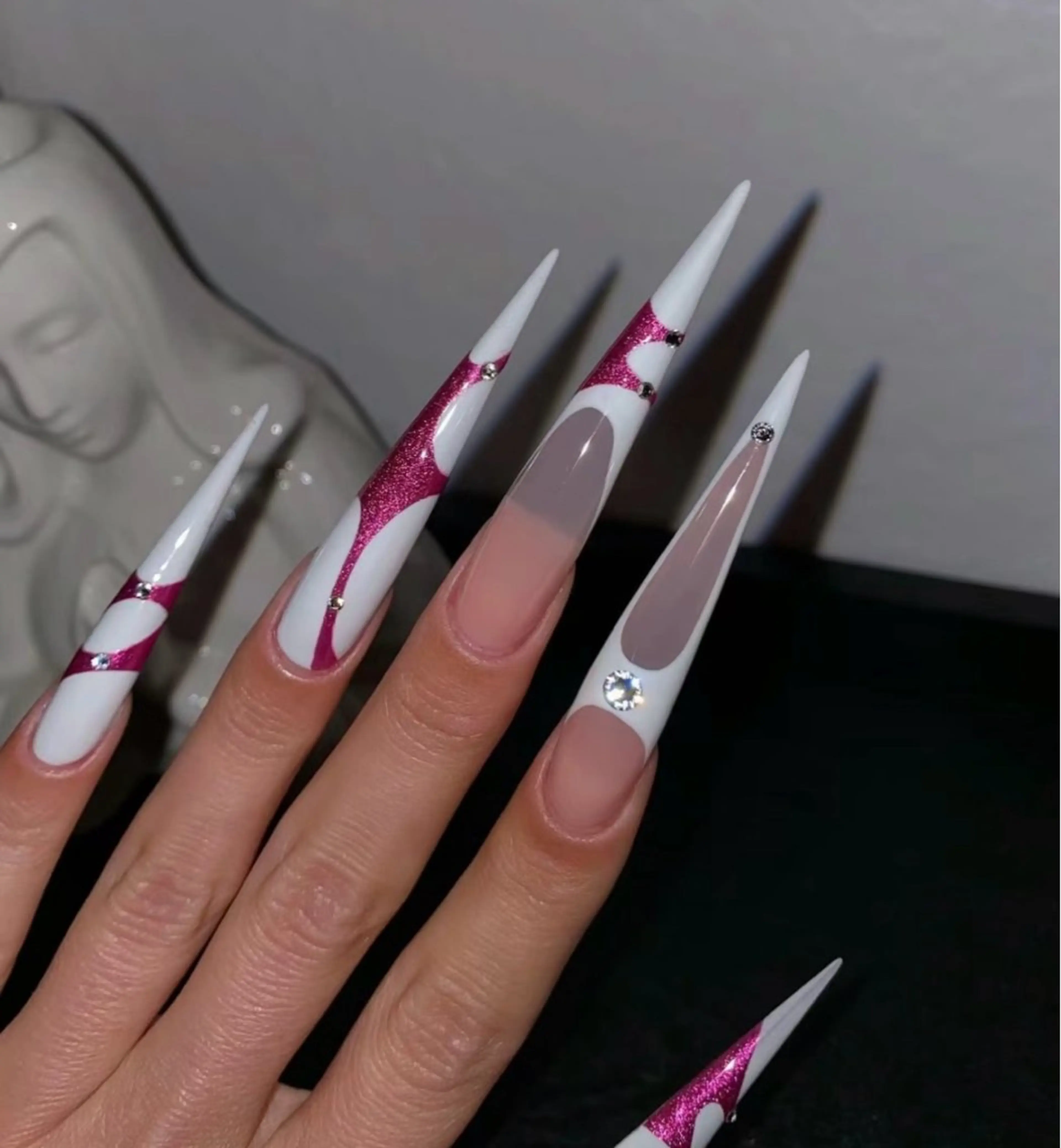 ネイル ハンドネイル M🌷nail 長さだし専門店のネイルデザイン