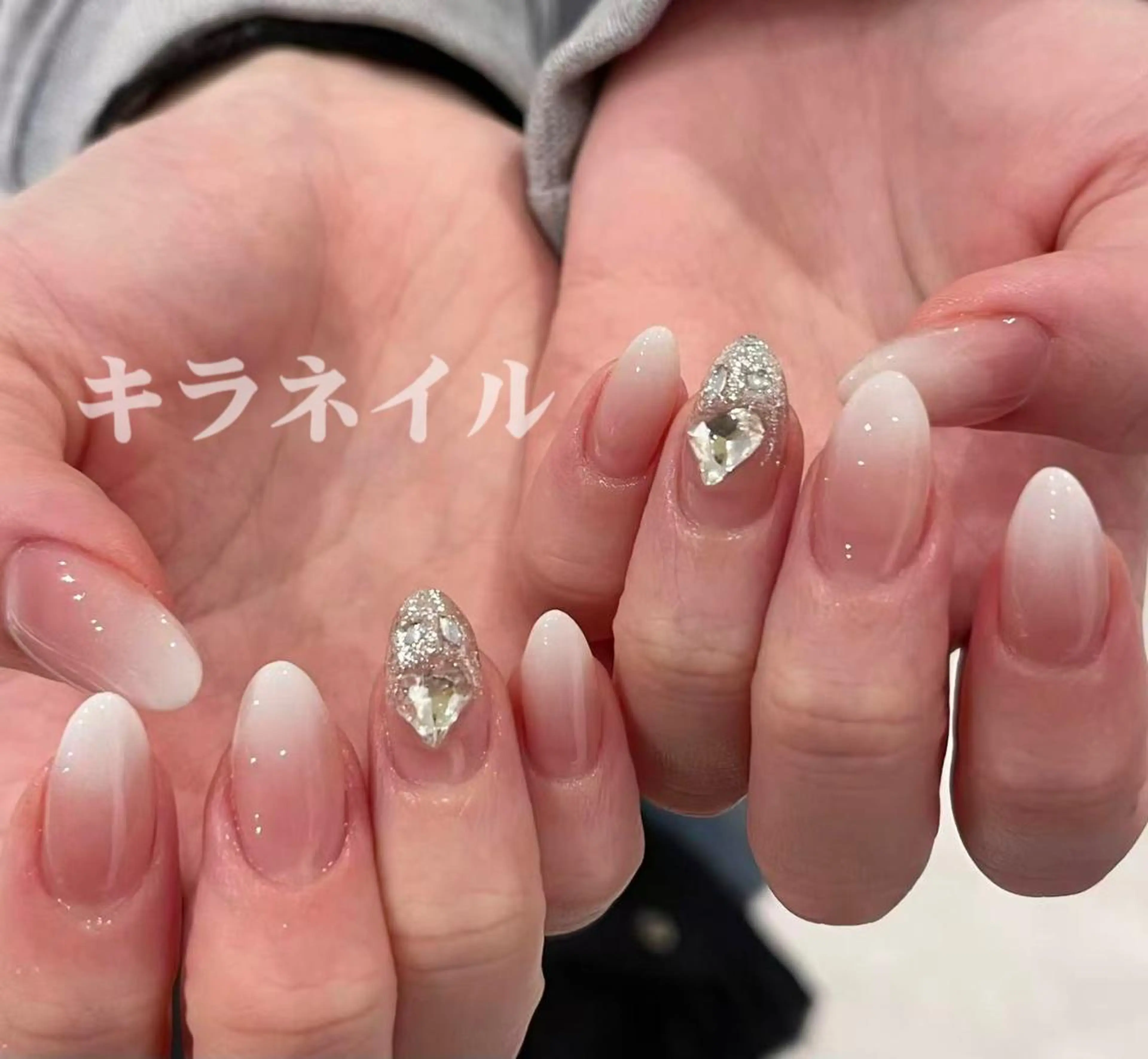 ネイル 🍑長さだし ワンホン💅モモコのネイルデザイン
