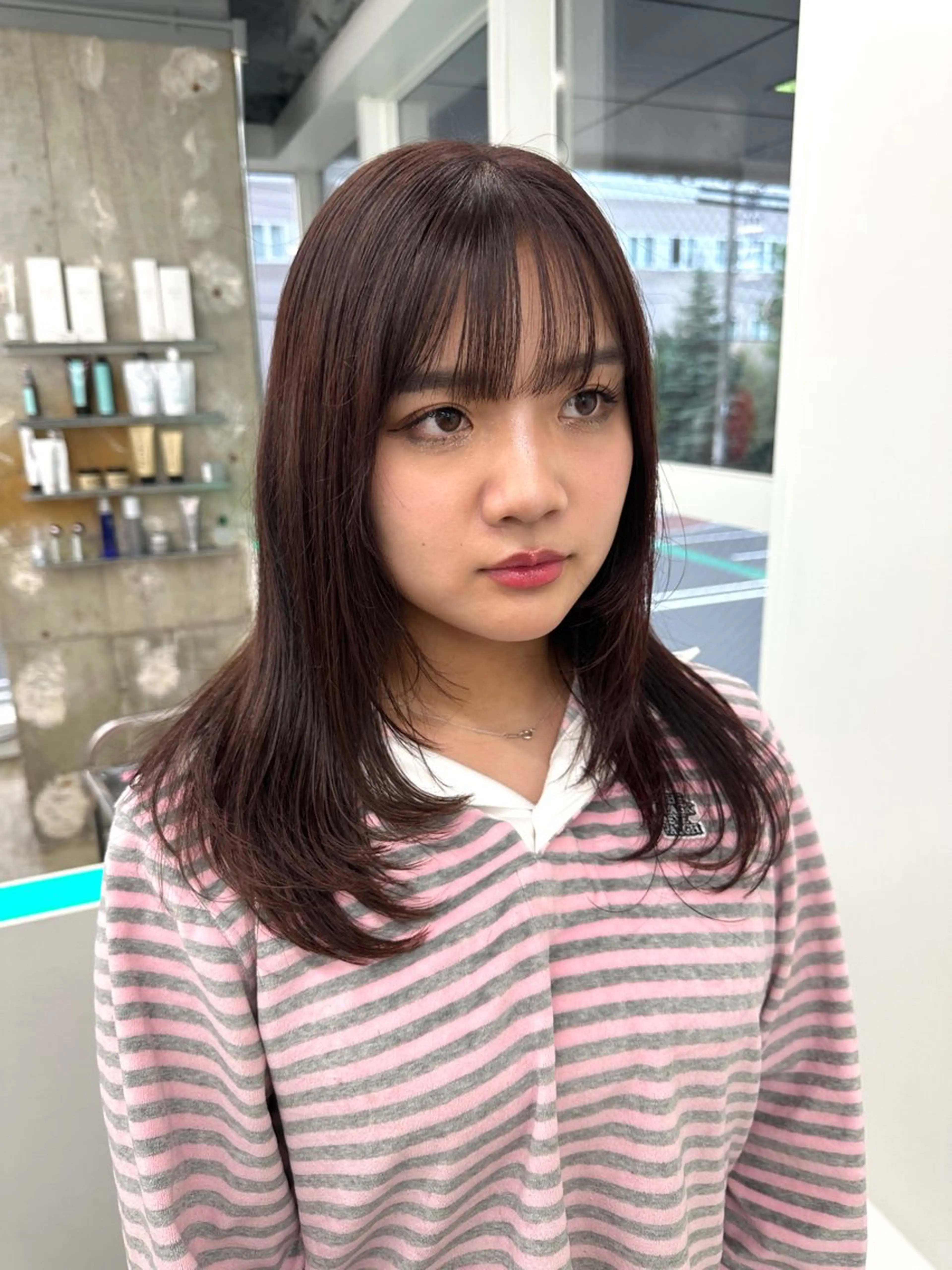 ミディアム moeka/札幌/ 透明感カラーのヘアスタイル