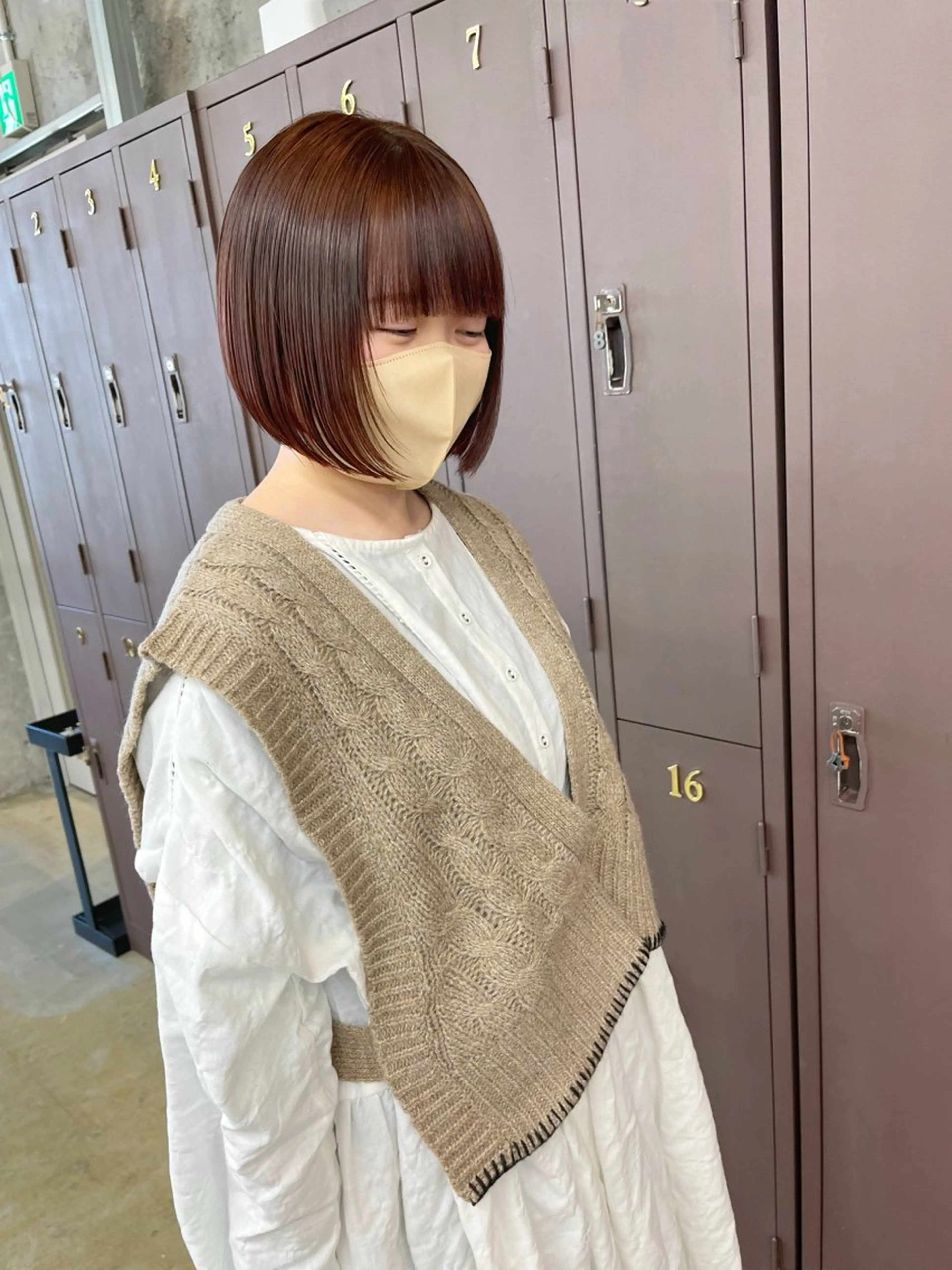 ミディアム カラー ボブ 小木曽智美 /ボブ/ショートのヘアスタイル