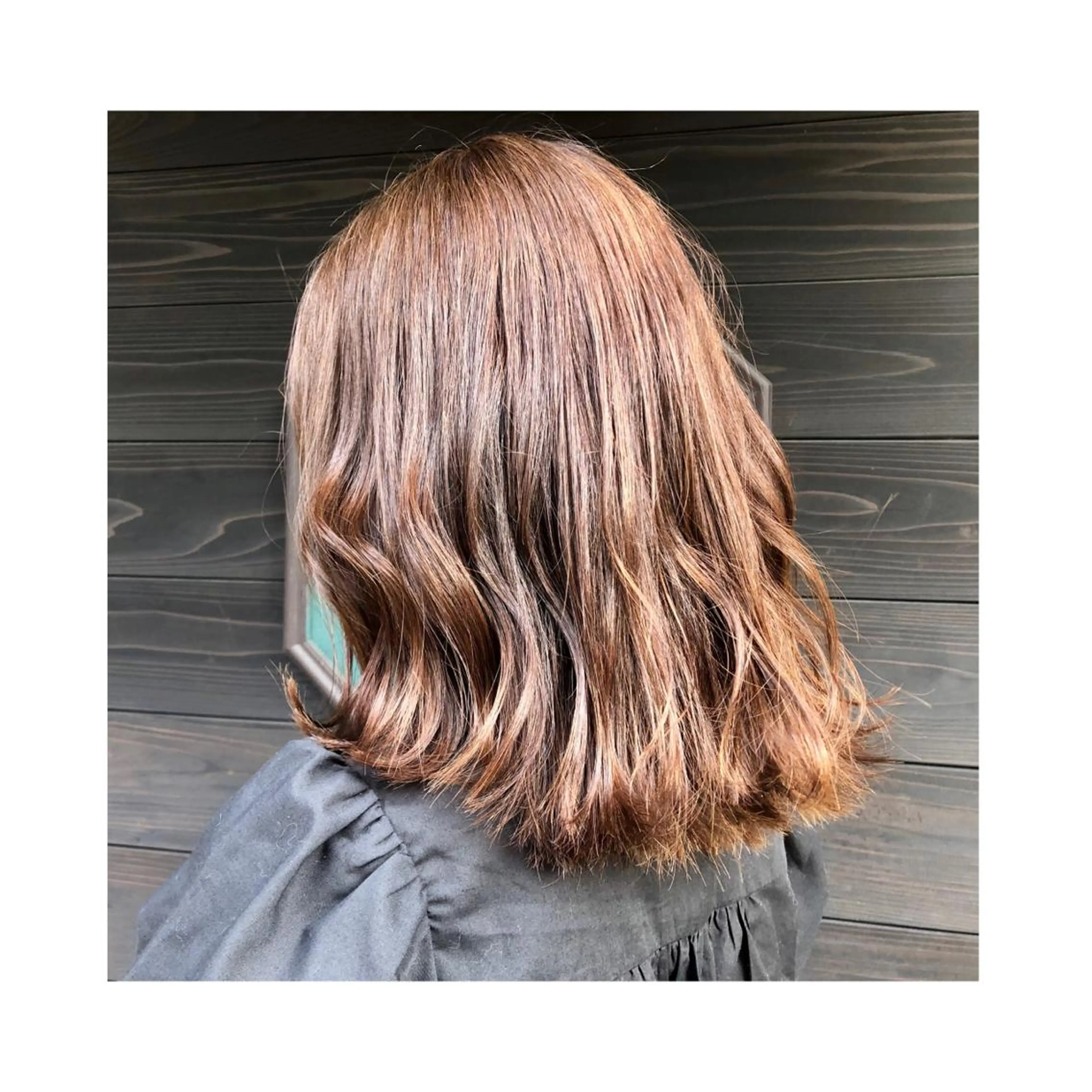 ミディアム オレンジブラウン ヘアカラー トリートメント ❁⃘ ち だ り さ ❁⃘のヘアスタイル