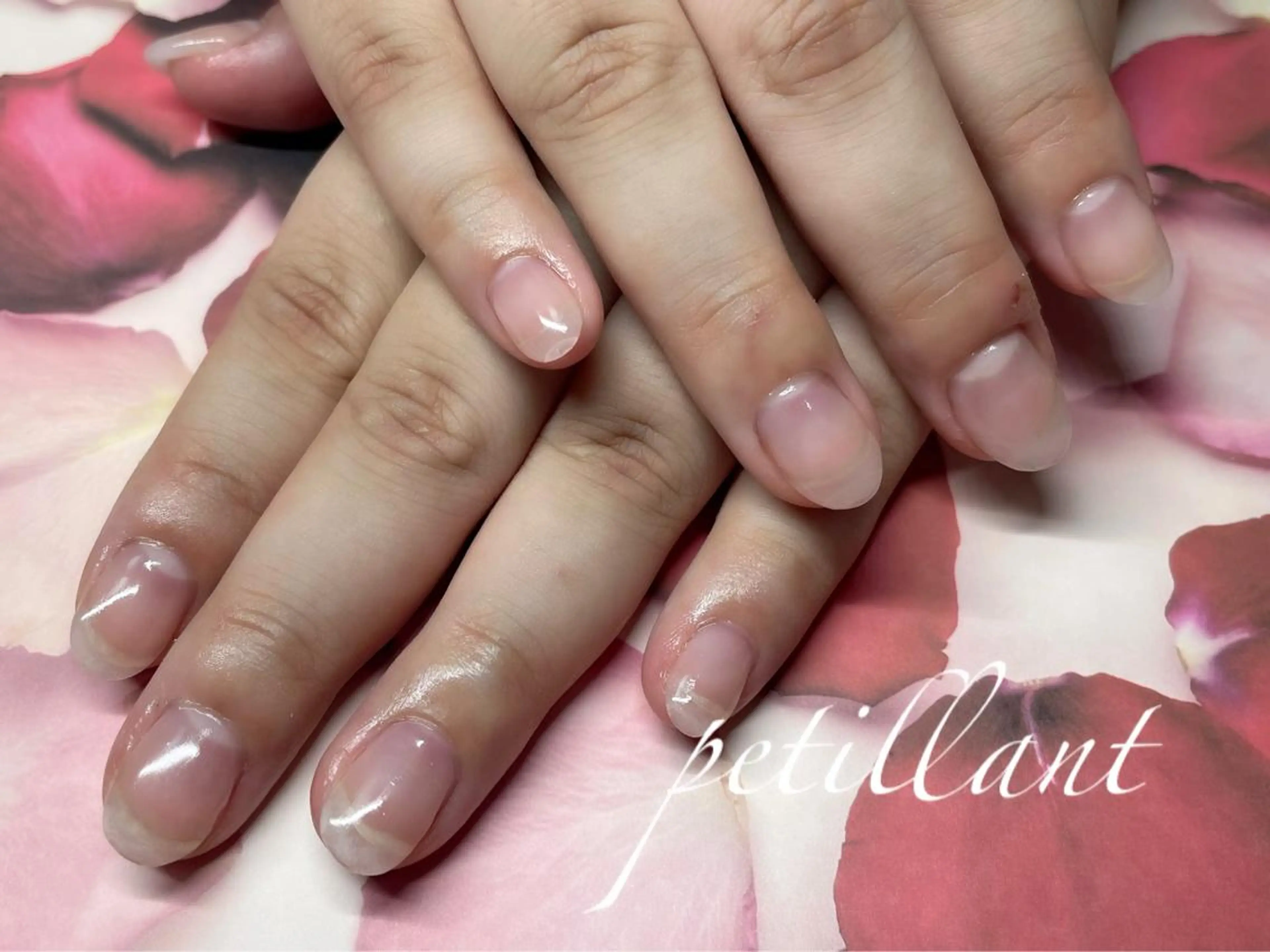ネイル クリアネイル ジェルネイル nail salon petillantのネイルデザイン