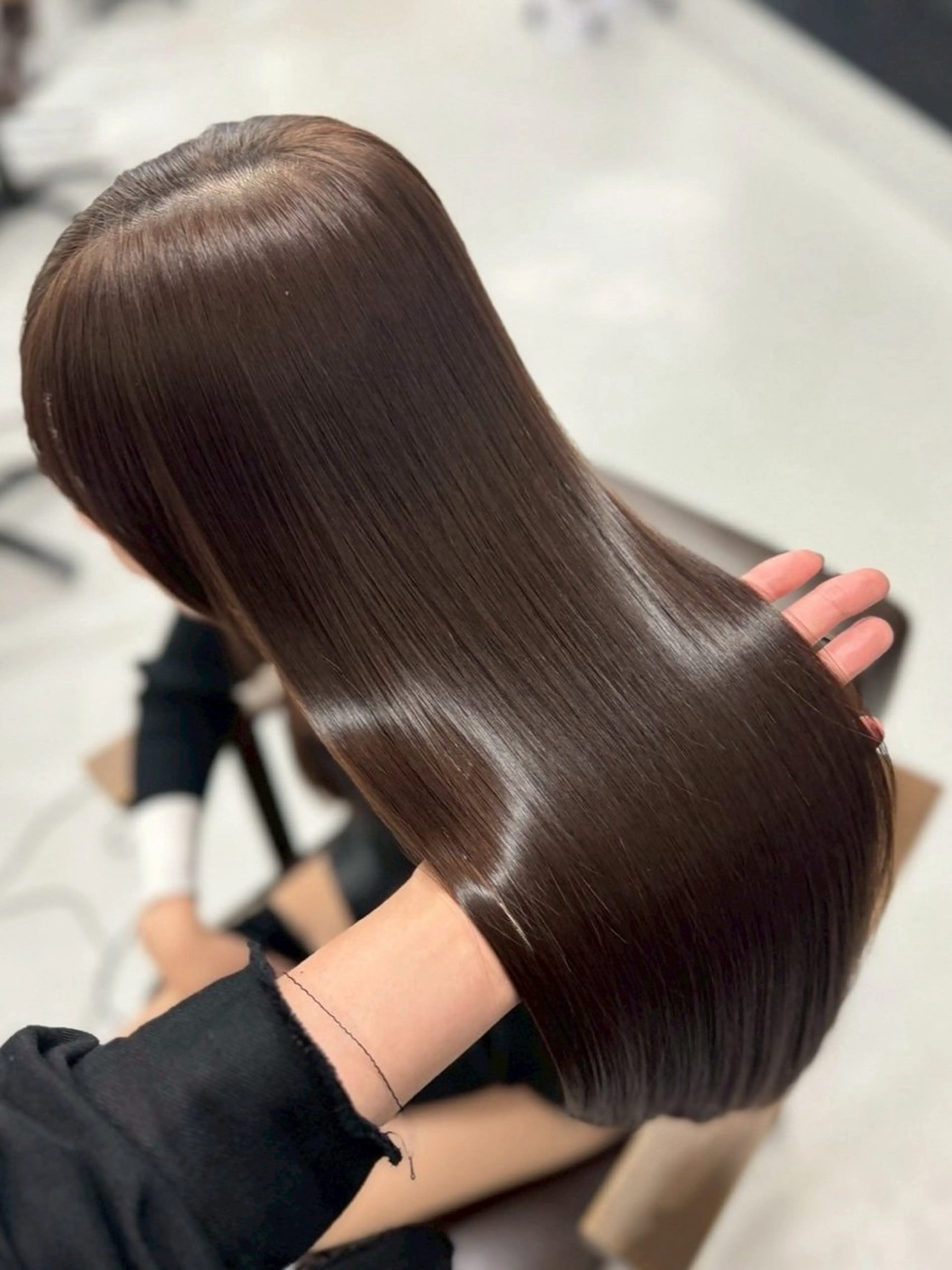 【🤍大人気水素髪質改善×艶カラー🤍】🎀ミニモ限定価格🎀髪質改善トリートメント×ワンカラー🫧 ⚠︎20時以降限定の写真