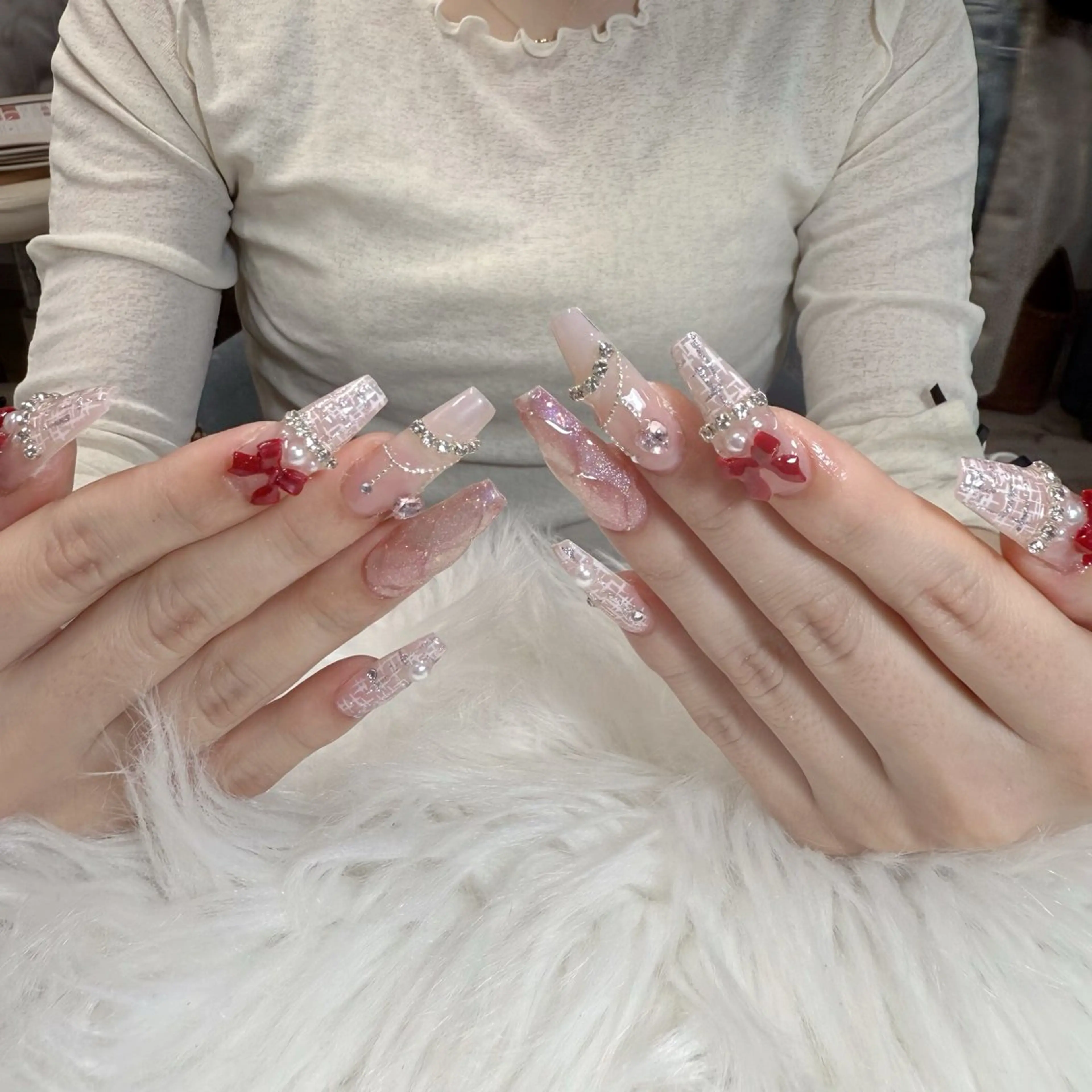 ネイル ハンドネイル 🍄Rina🍄 韓国風ネイルのネイルデザイン