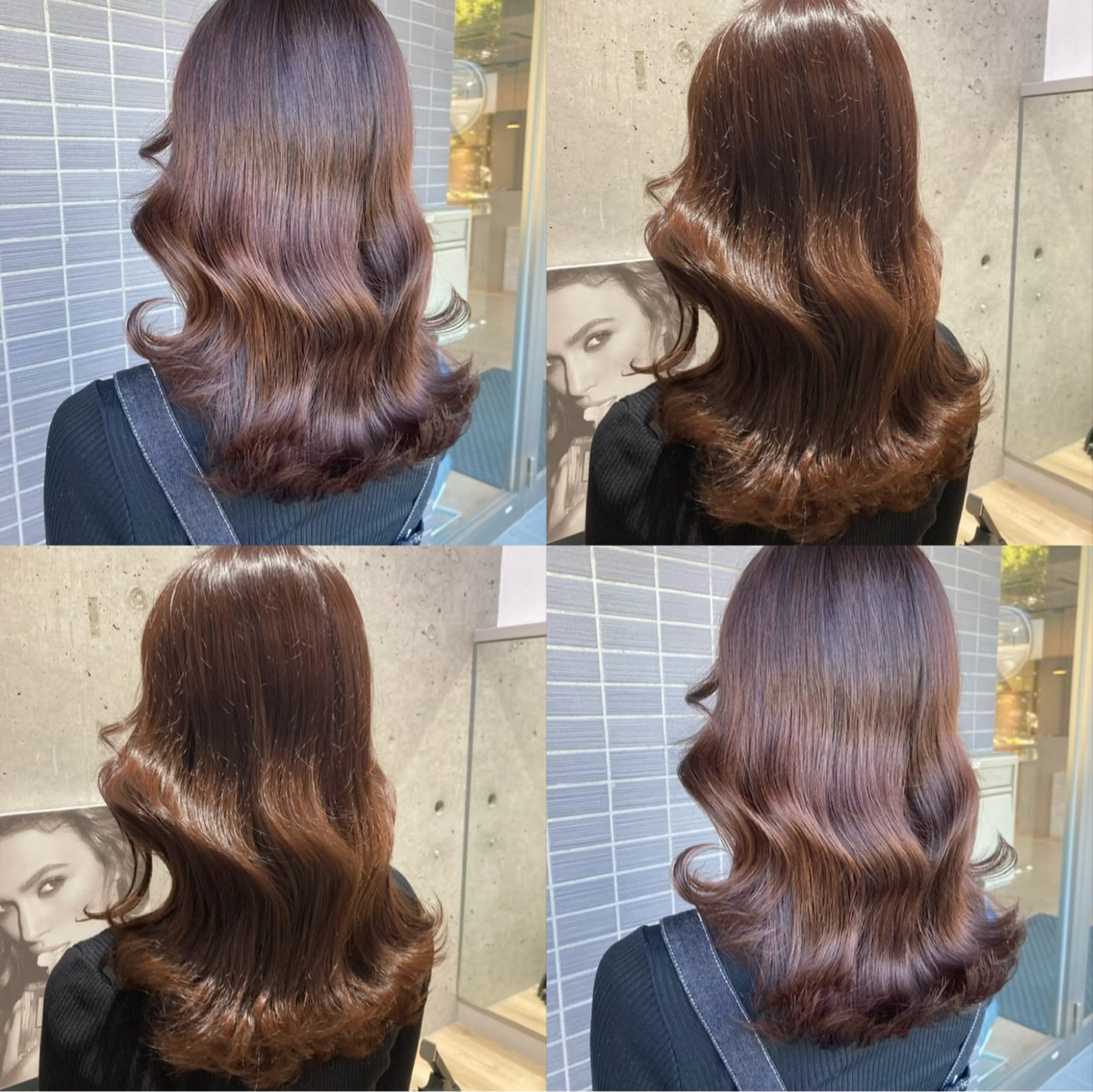 ミディアム カラー ヘアアレンジ ヘアカラー トリートメント 平原 ミレイのヘアスタイル