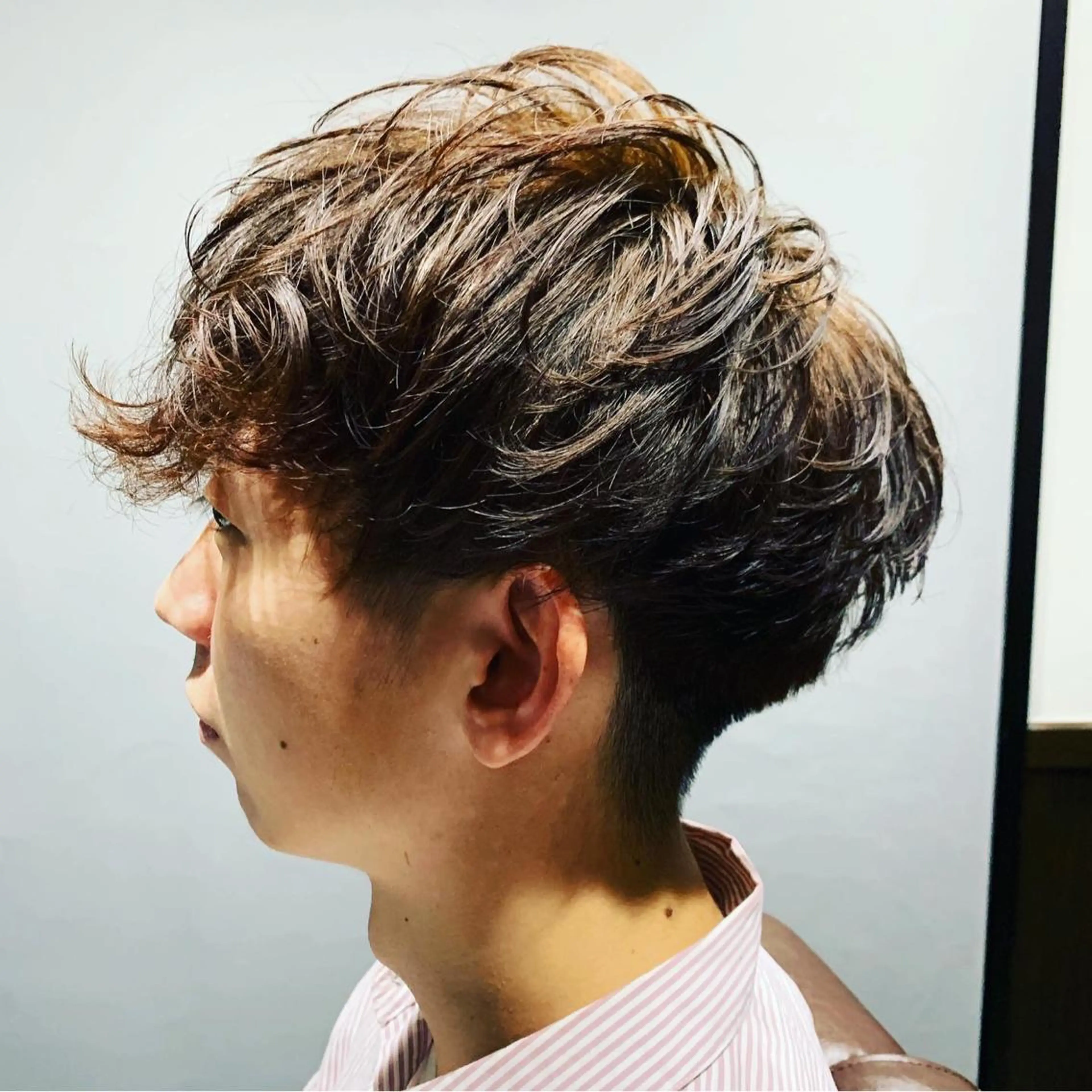 ショート パーマ メンズ カット ひらお あおとのヘアスタイル