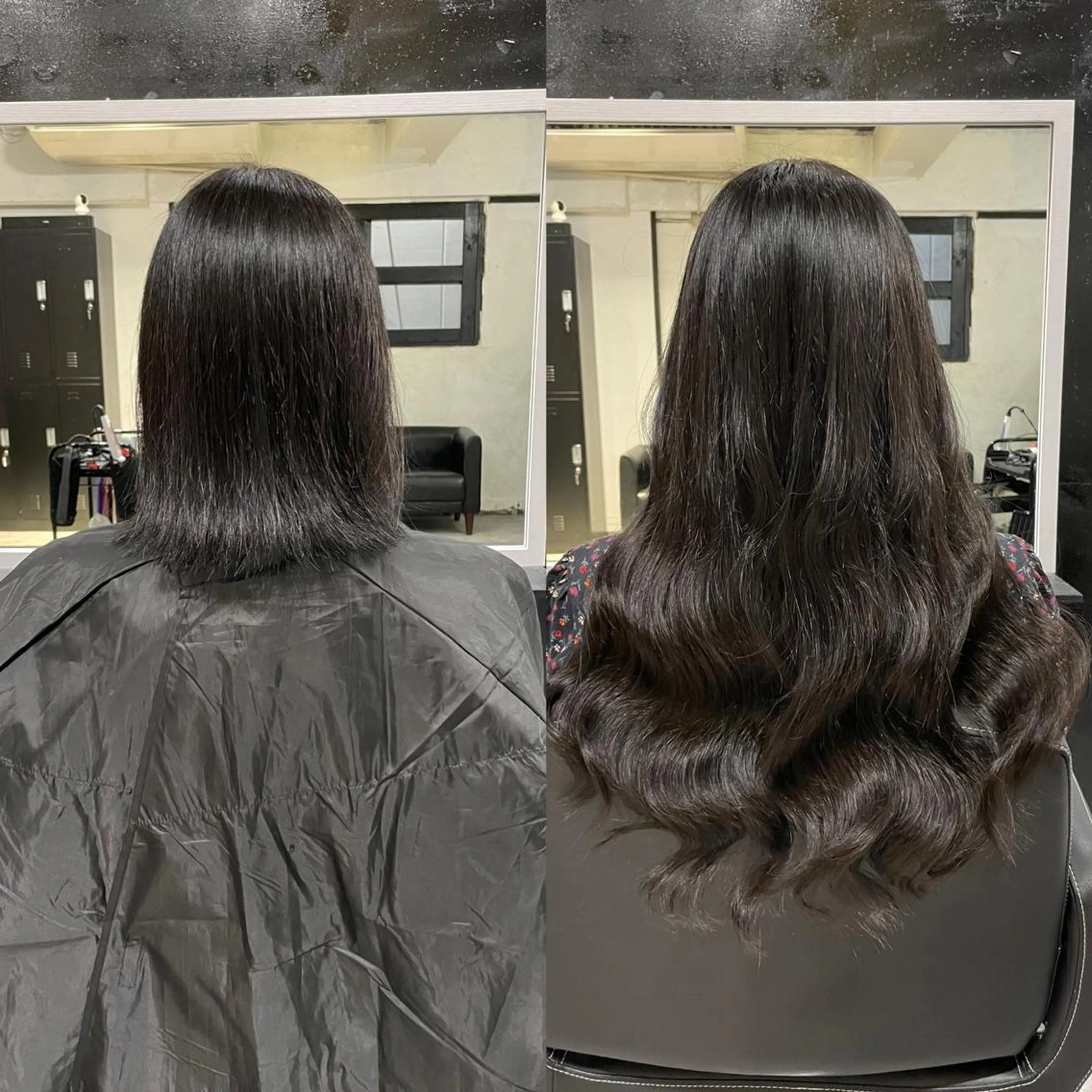 【ショートの方にオススメ】ハイブリッド/シールエクステ90本(52cm ヘソ下)19300円の写真