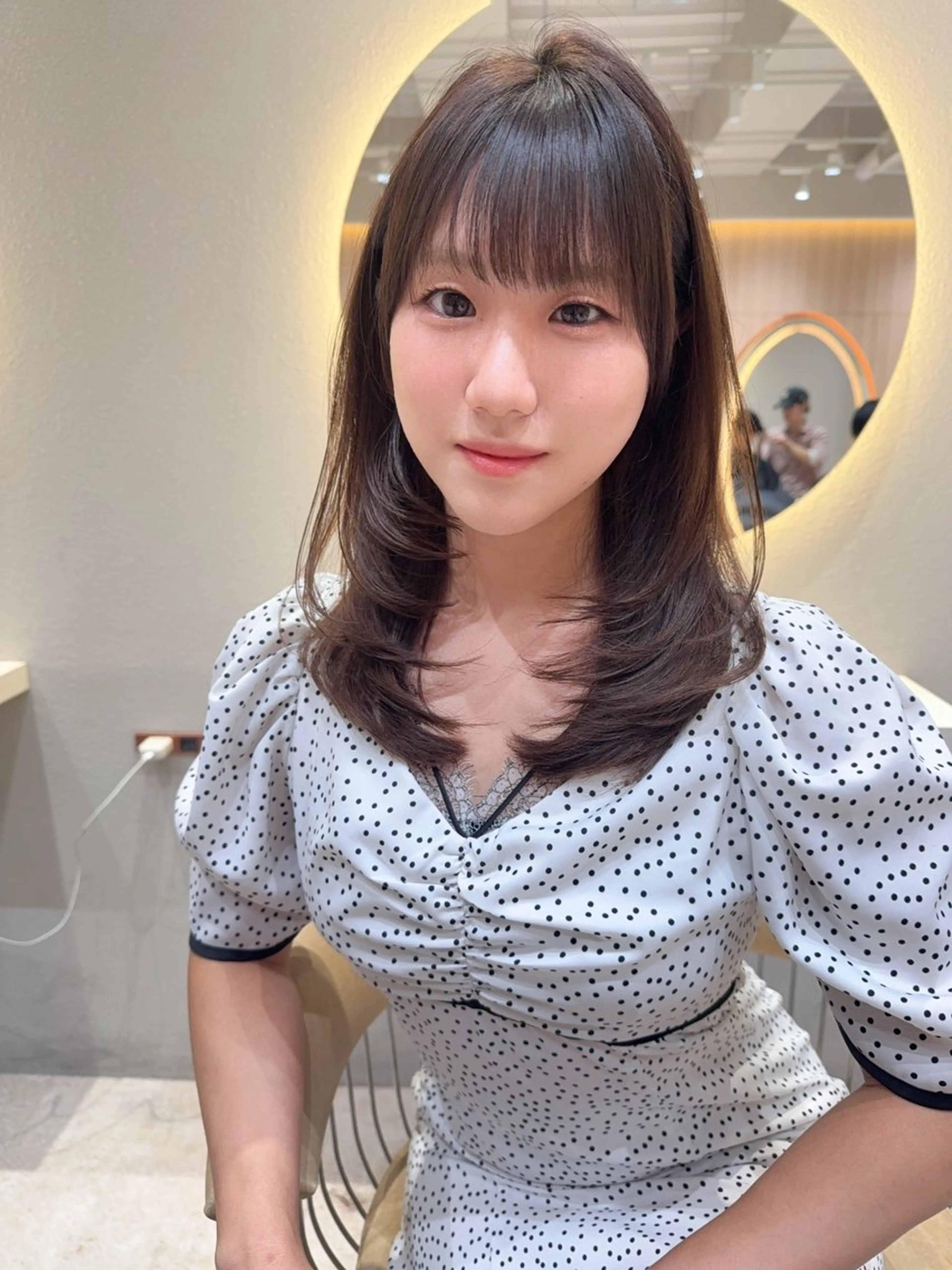 セミロング カラー カット ヘアカラー トリートメント レイヤー❣️縮毛矯 川村利幸のヘアスタイル