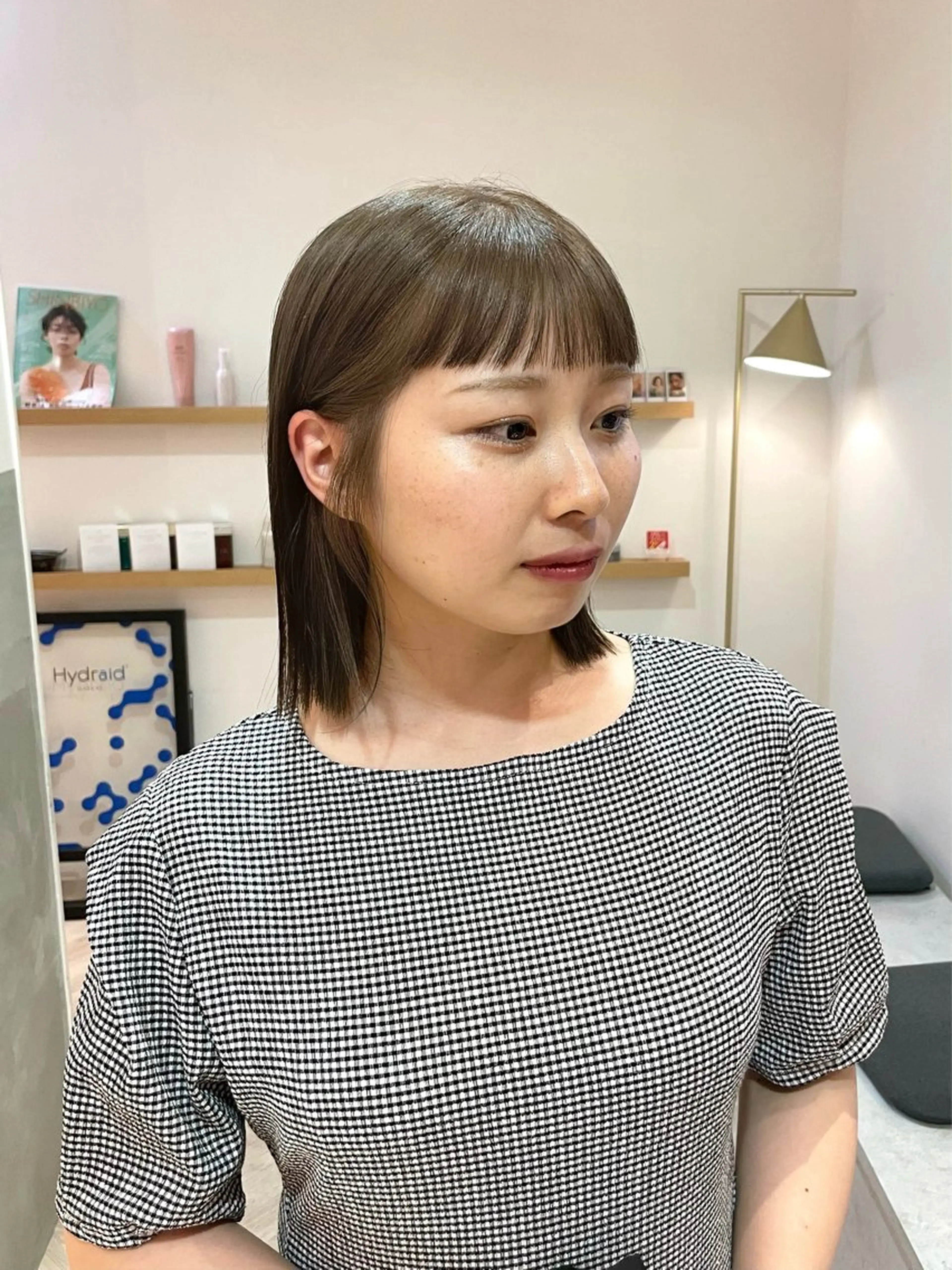 ミディアム 似合わせ/ベージュ /レイヤー/りほ🤍のヘアスタイル