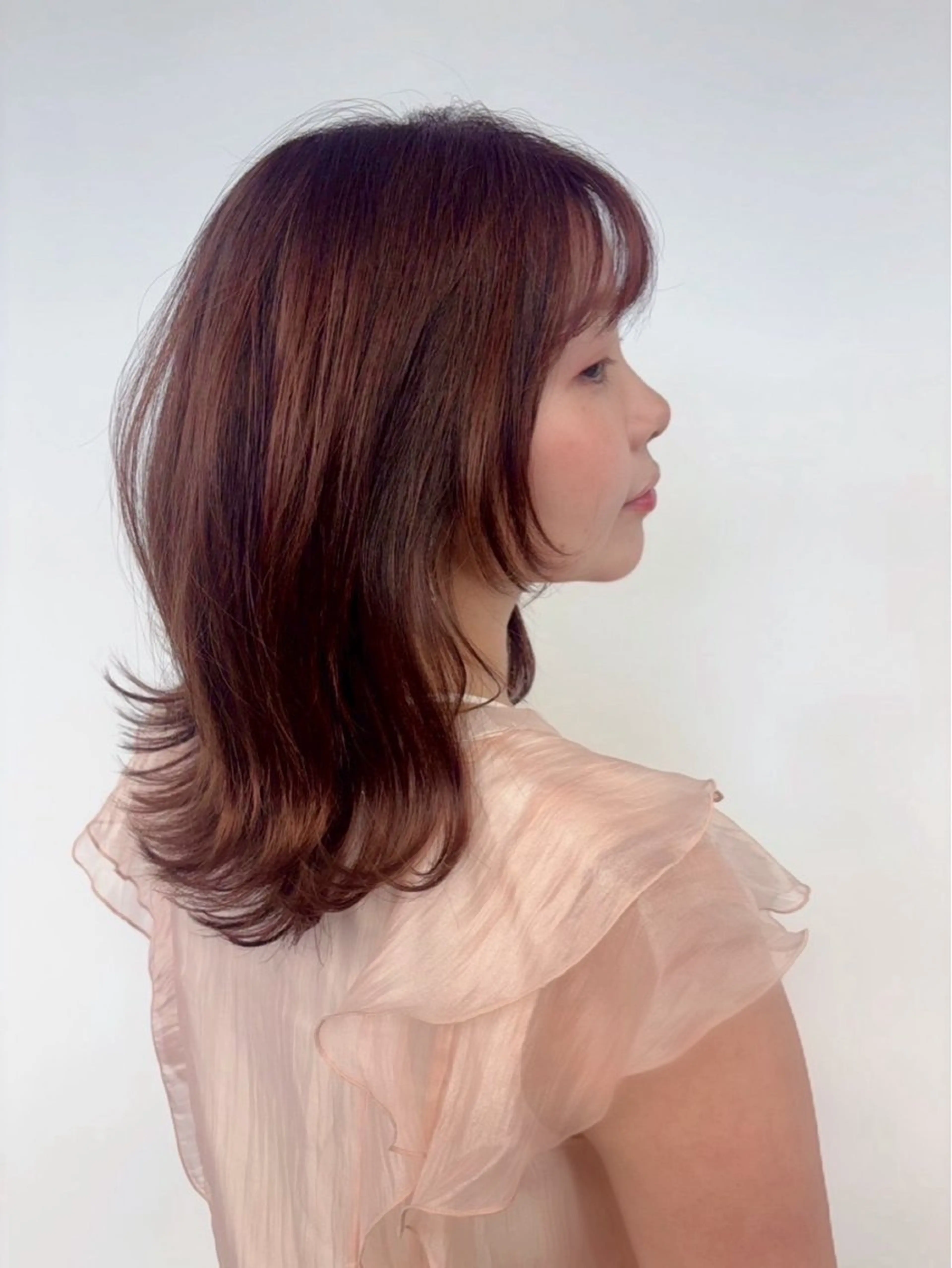 ミディアム 外ハネヘア 千代延 涼平のヘアスタイル