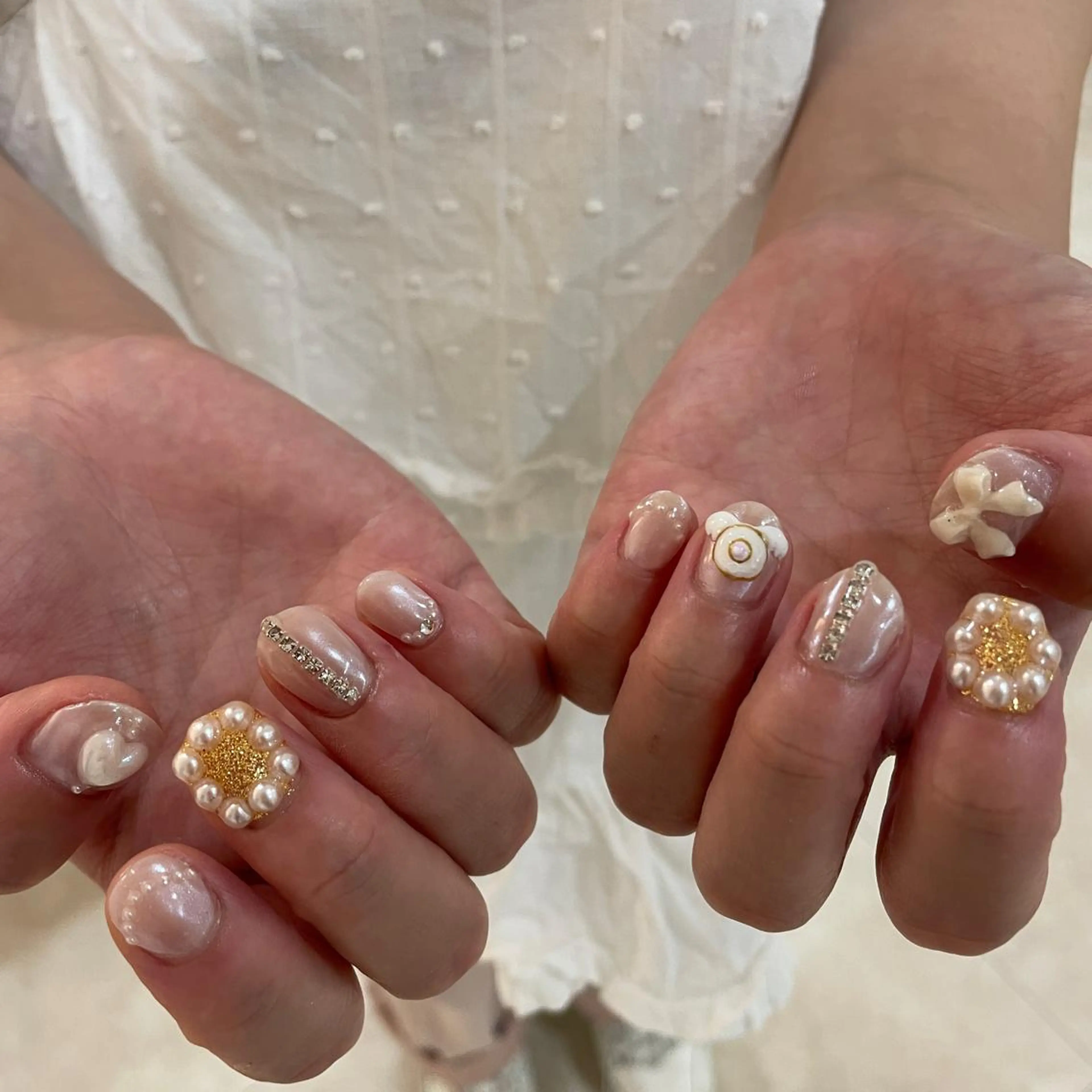 ネイル ハンドネイル フットネイル ゆびノさき茨木店 ニュアンス/アートのネイルデザイン