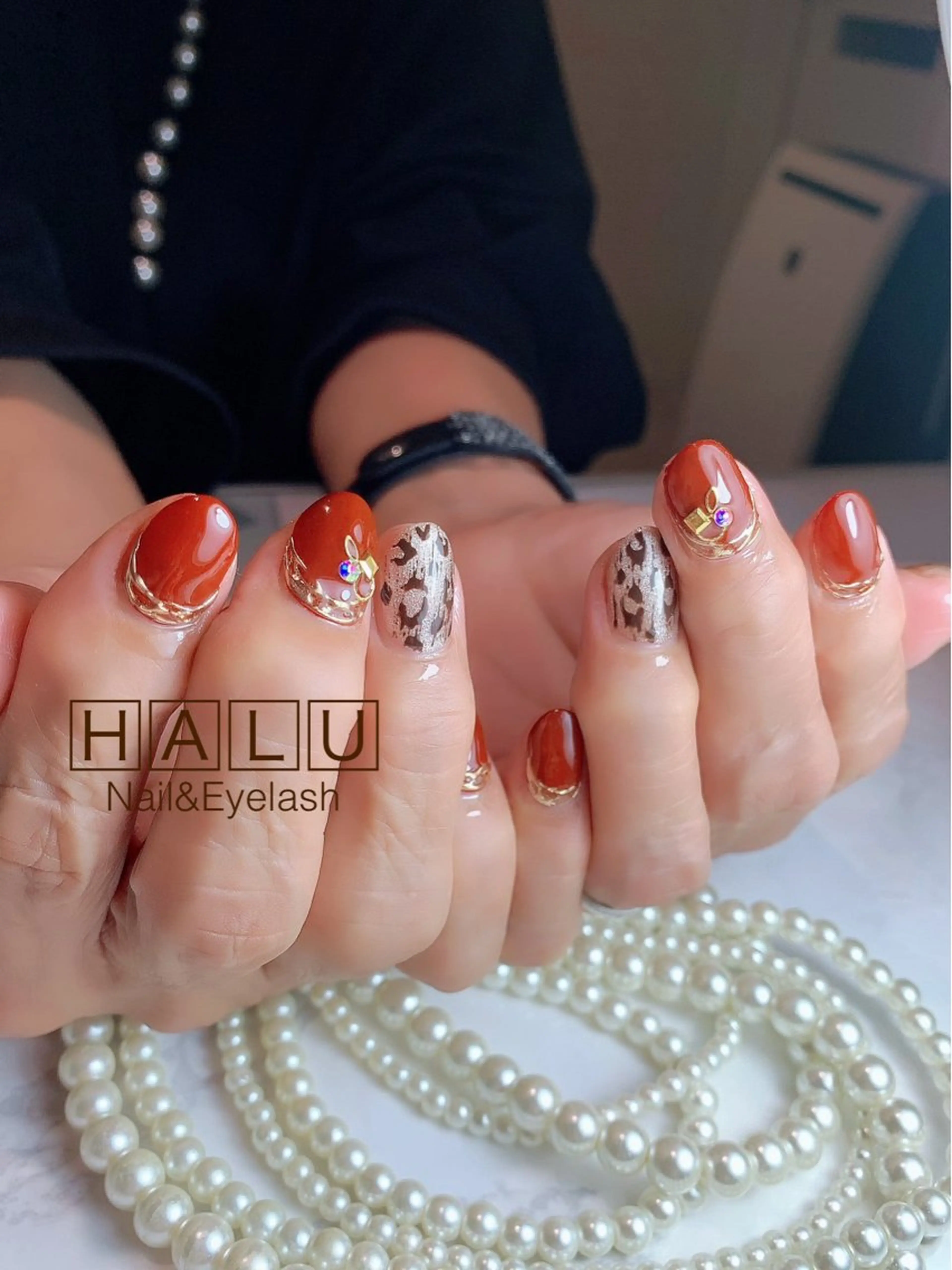 ネイル 赤色 HALU ハルのネイルデザイン