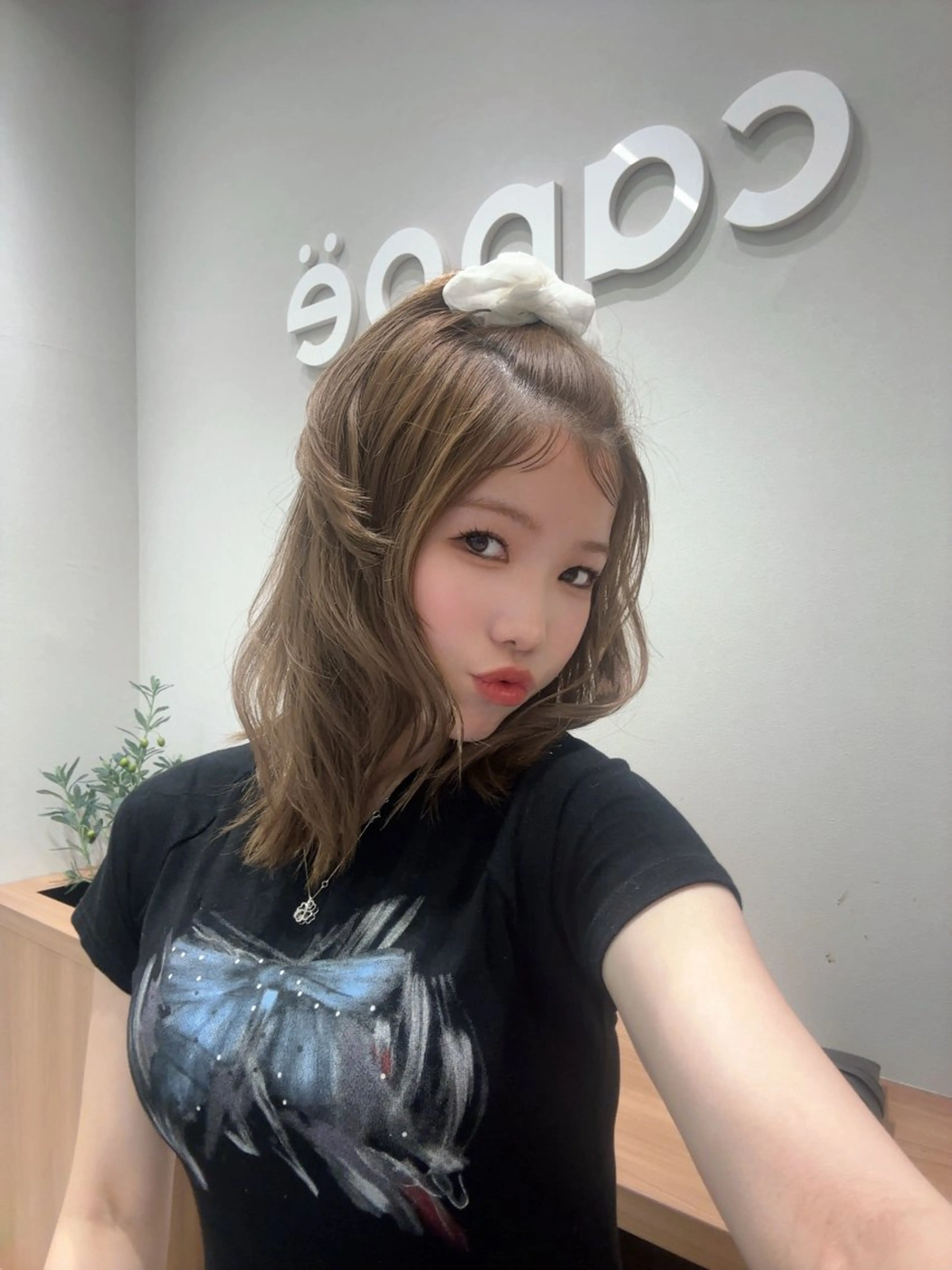 ミディアム パーマ うる艶カラー asukaのヘアスタイル