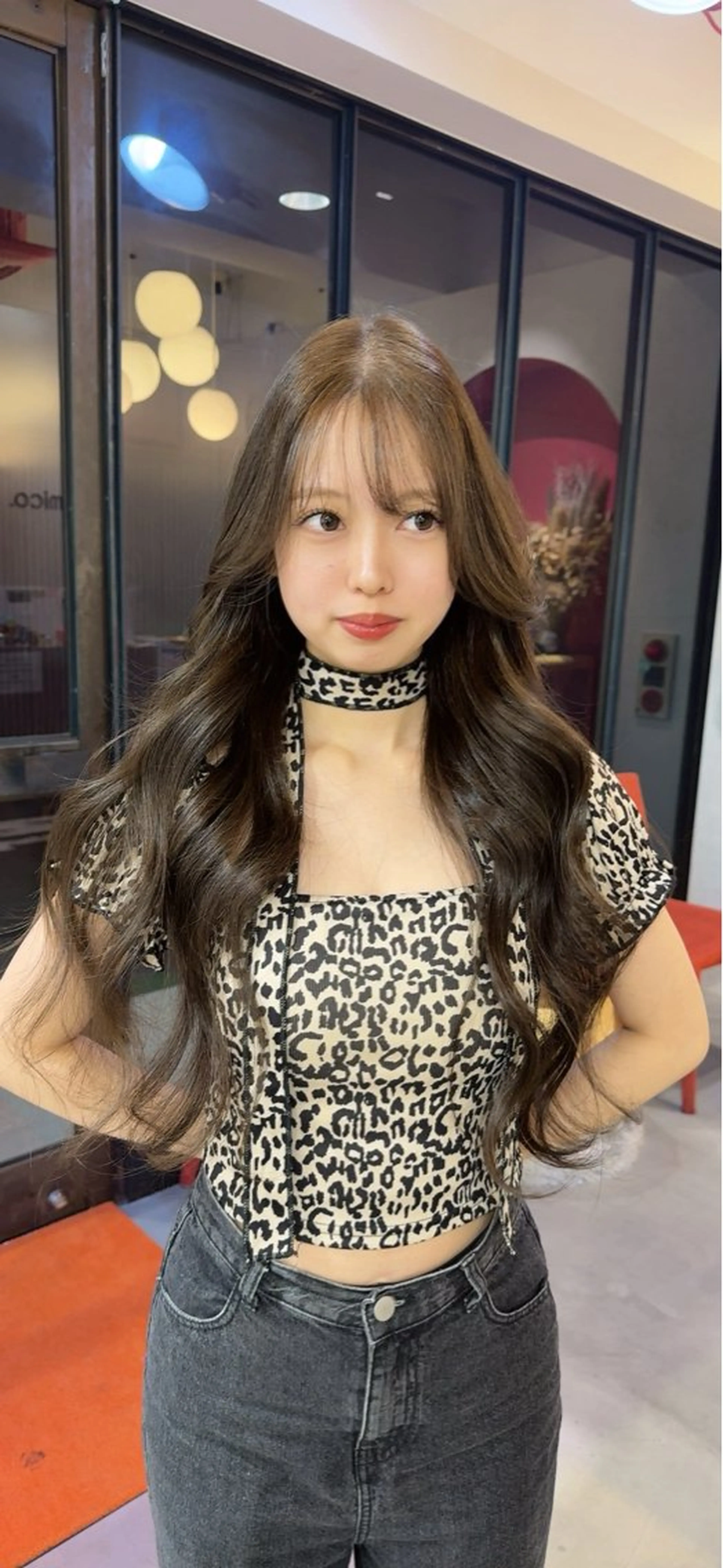 🎀スタイリング後正面から撮影可能な方🎀ワンメイクカラー+超音波トリートメント(ケアプロ)の写真