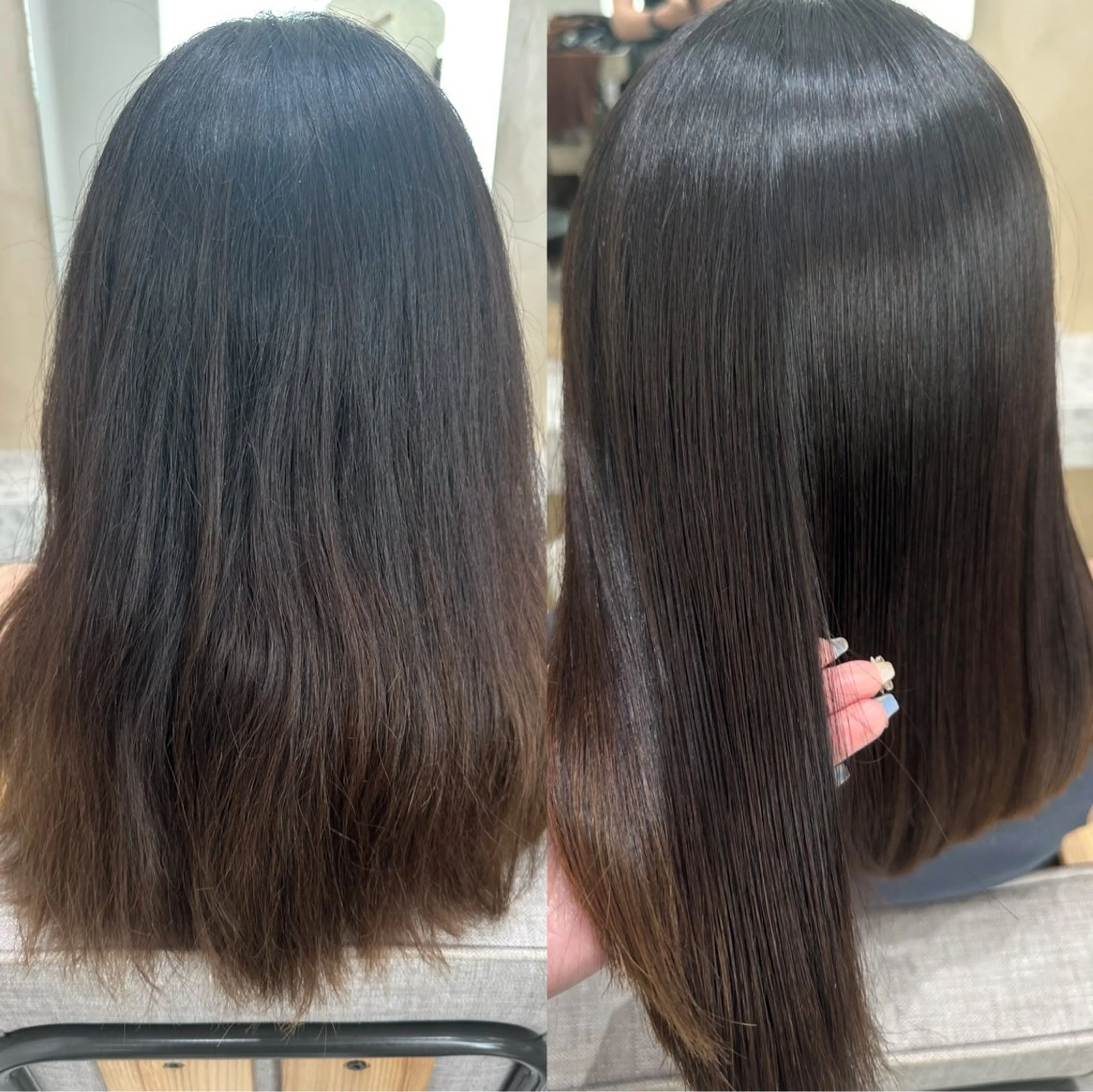 ミディアム カット 縮毛矯正 トリートメント 🌜美髪矯正/艶髪 /ボブ/こころ🌛のヘアスタイル