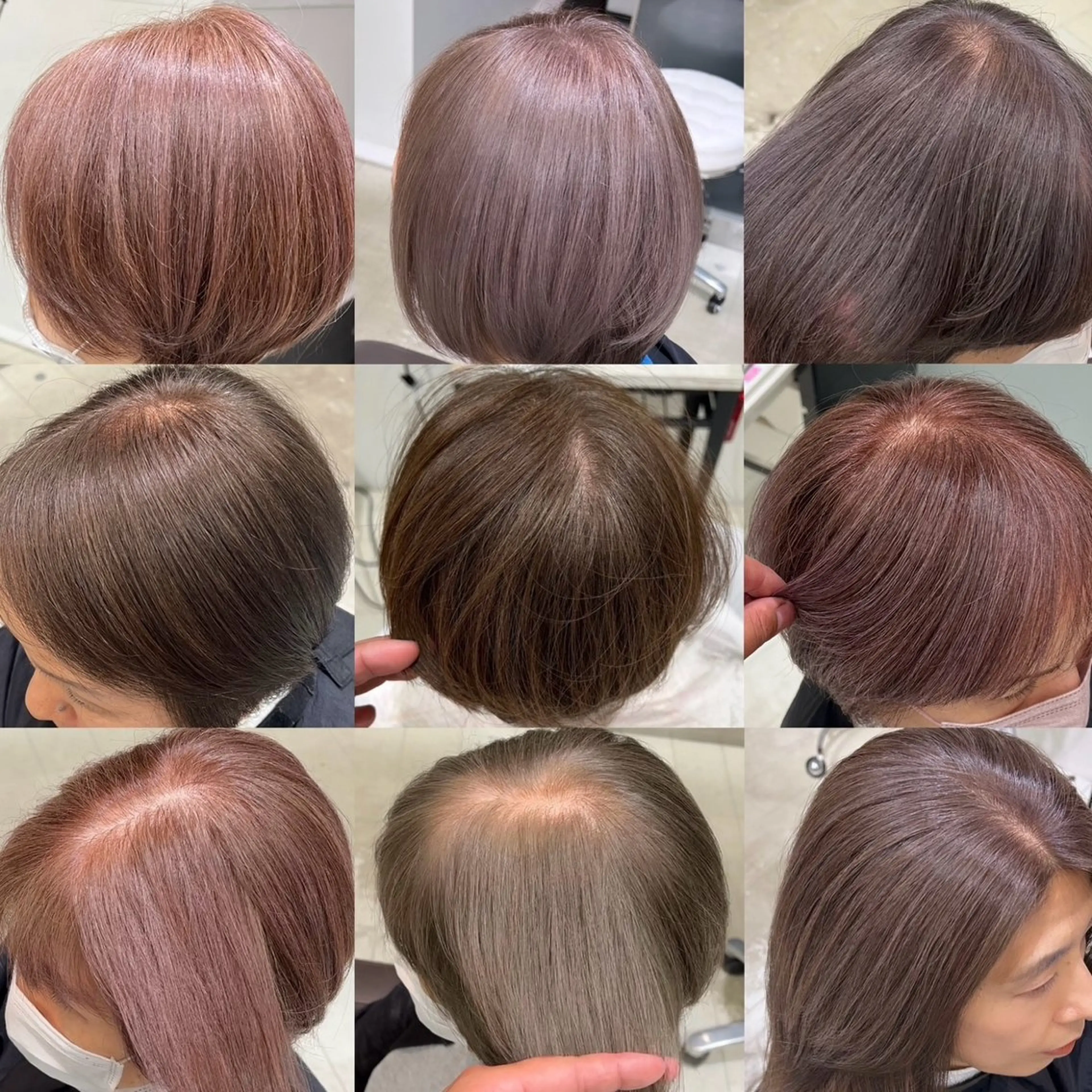 ミディアム 白髪ぼかし/髪質 改善/KOMORIのヘアスタイル