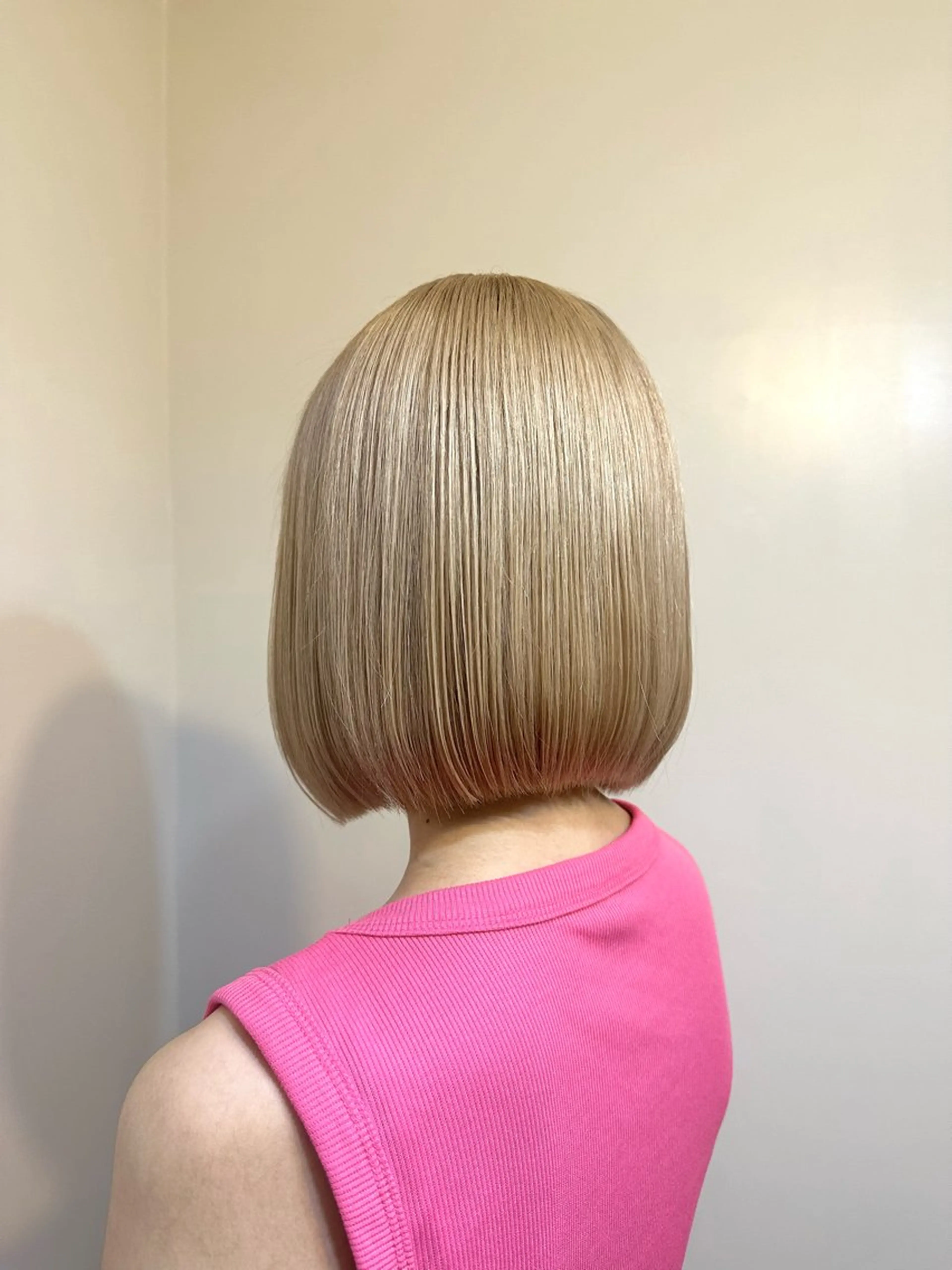 ミディアム カラー ヘアカラー ブリーチ毛対応酸性 ストレート🌈サキのヘアスタイル