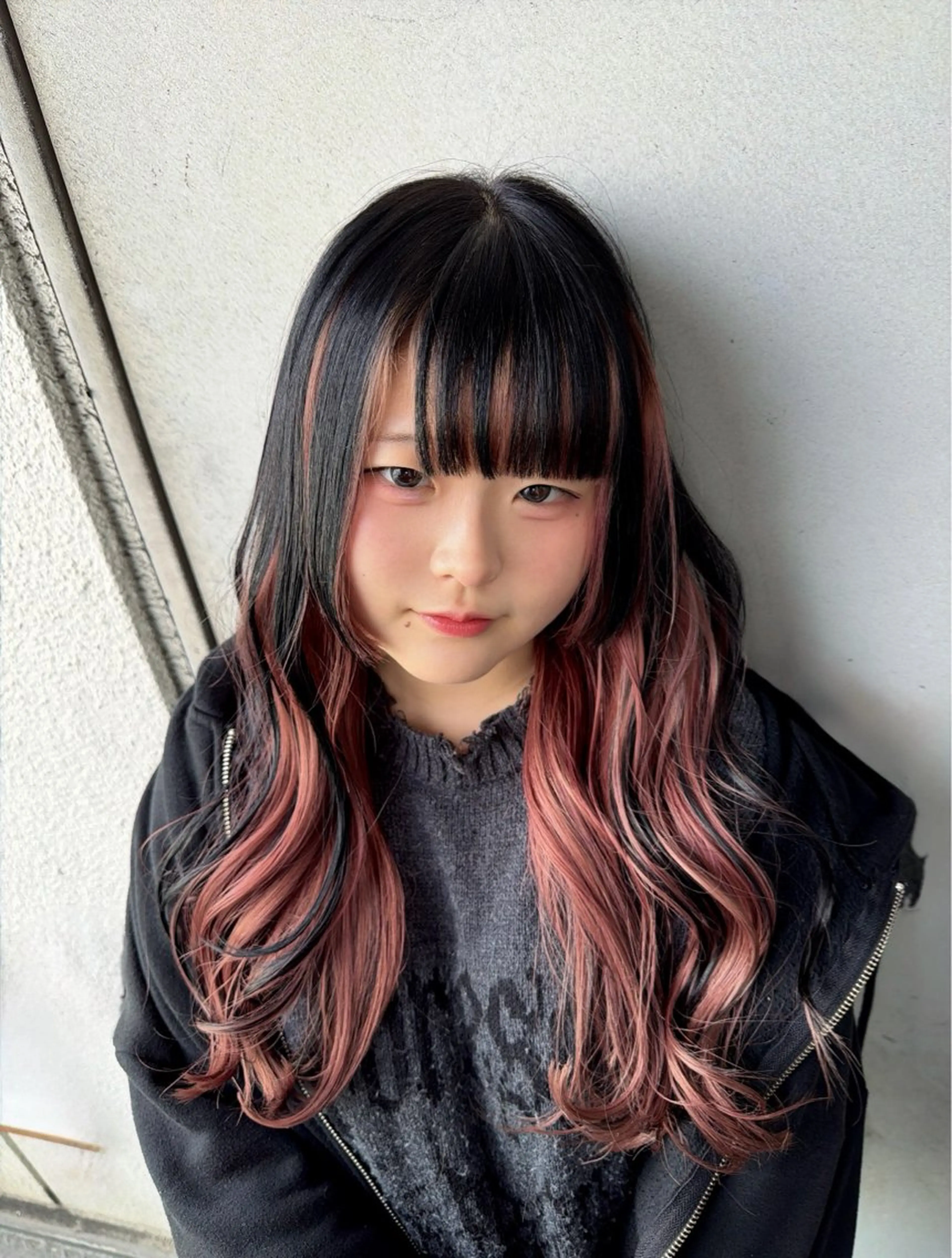 ロング カラー パーマ ヘアアレンジ 切りっぱなしボブ ブリーチ ケアブリーチ デザインカラー ダブルカラー 【.ico】心斎橋/ ウルフ/飛田ゆうきのヘアスタイル