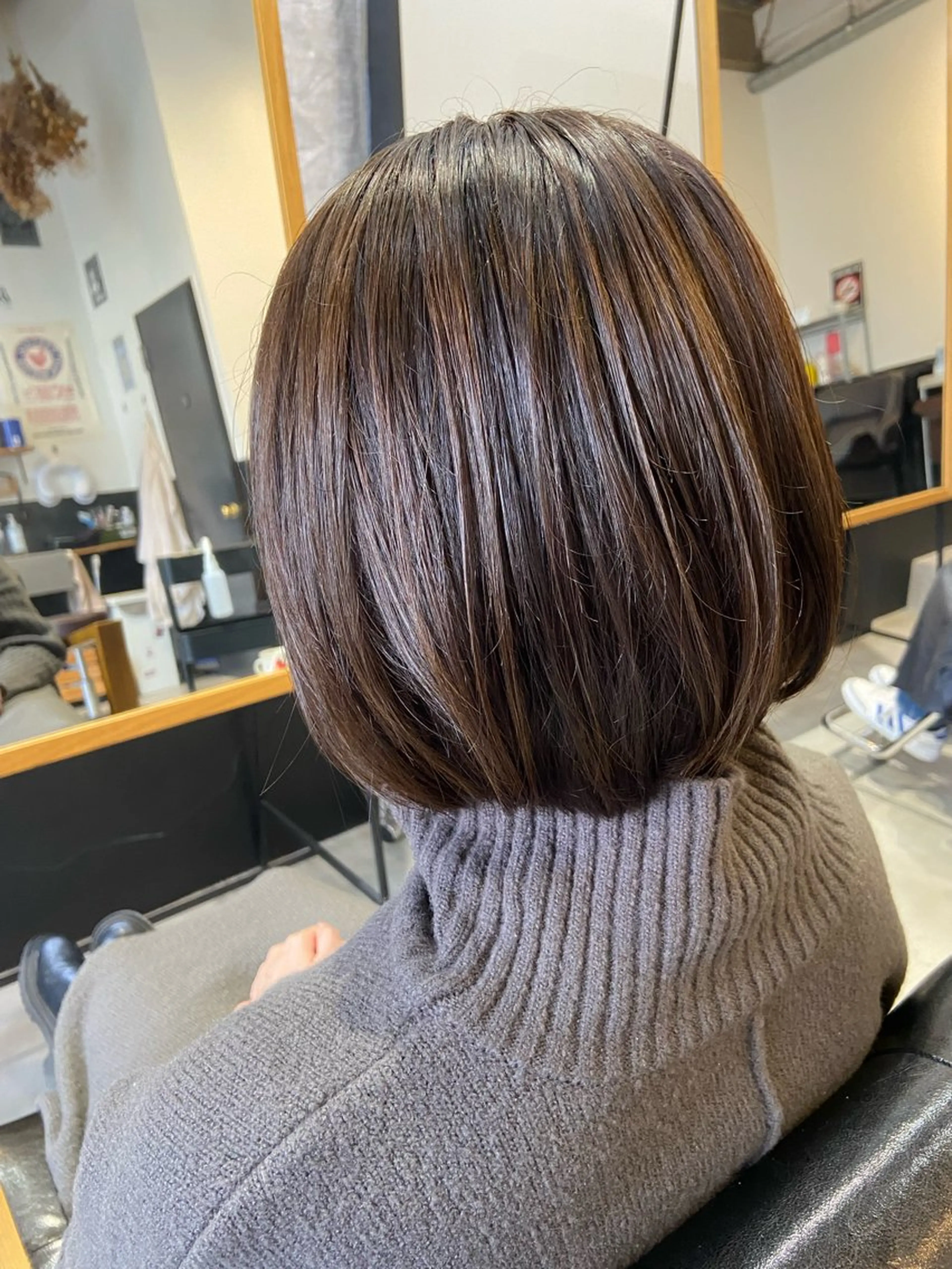 ミディアム カット ヘアカラー 💫縮毛矯正/ カット💫徳永あい子のヘアスタイル