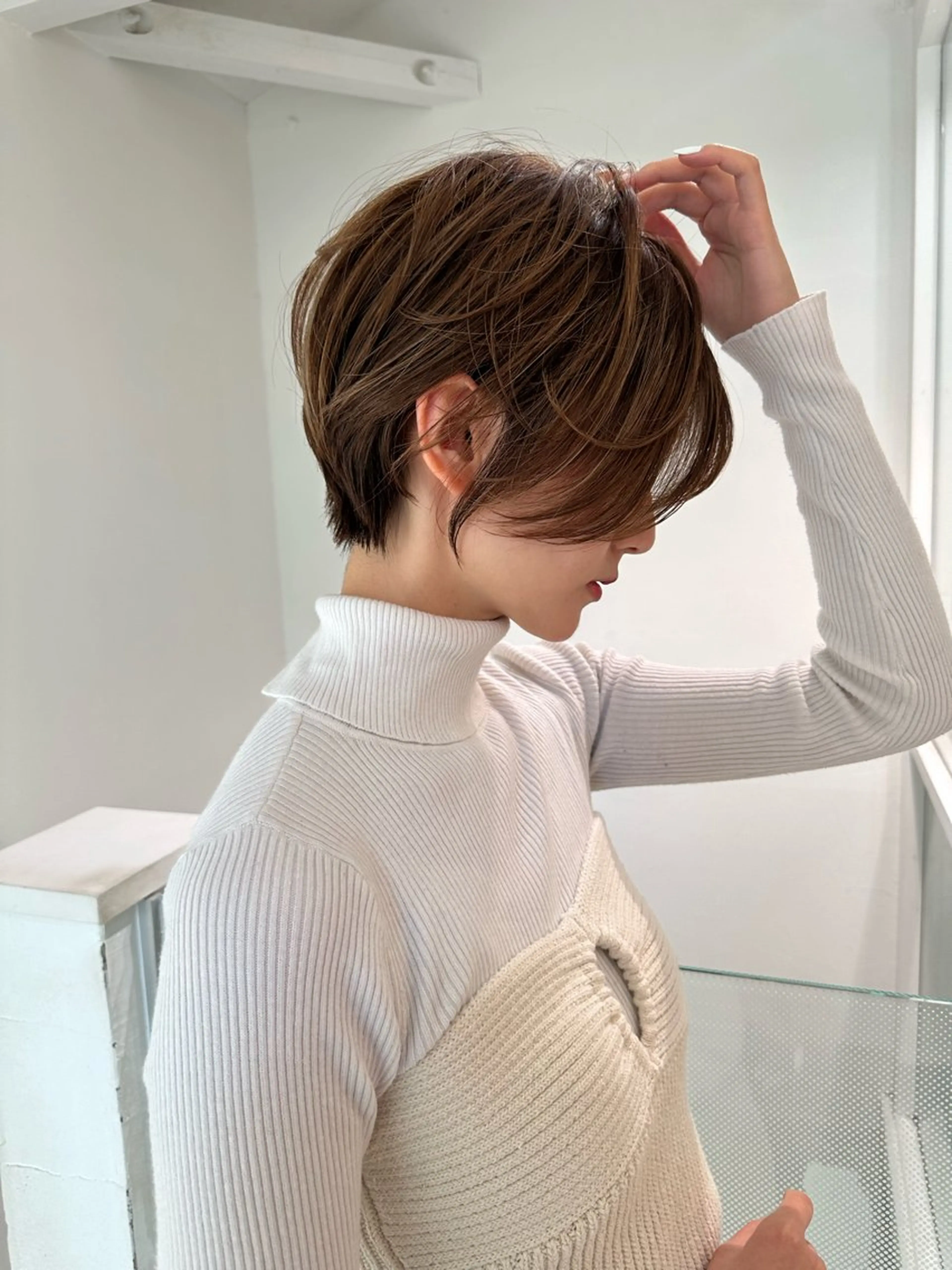 ショート ショートヘア 小顔カット カット ヘアカラー トリートメント ヘッドスパ taiga レイヤー /髪質改善/矯正🌈のヘアスタイル