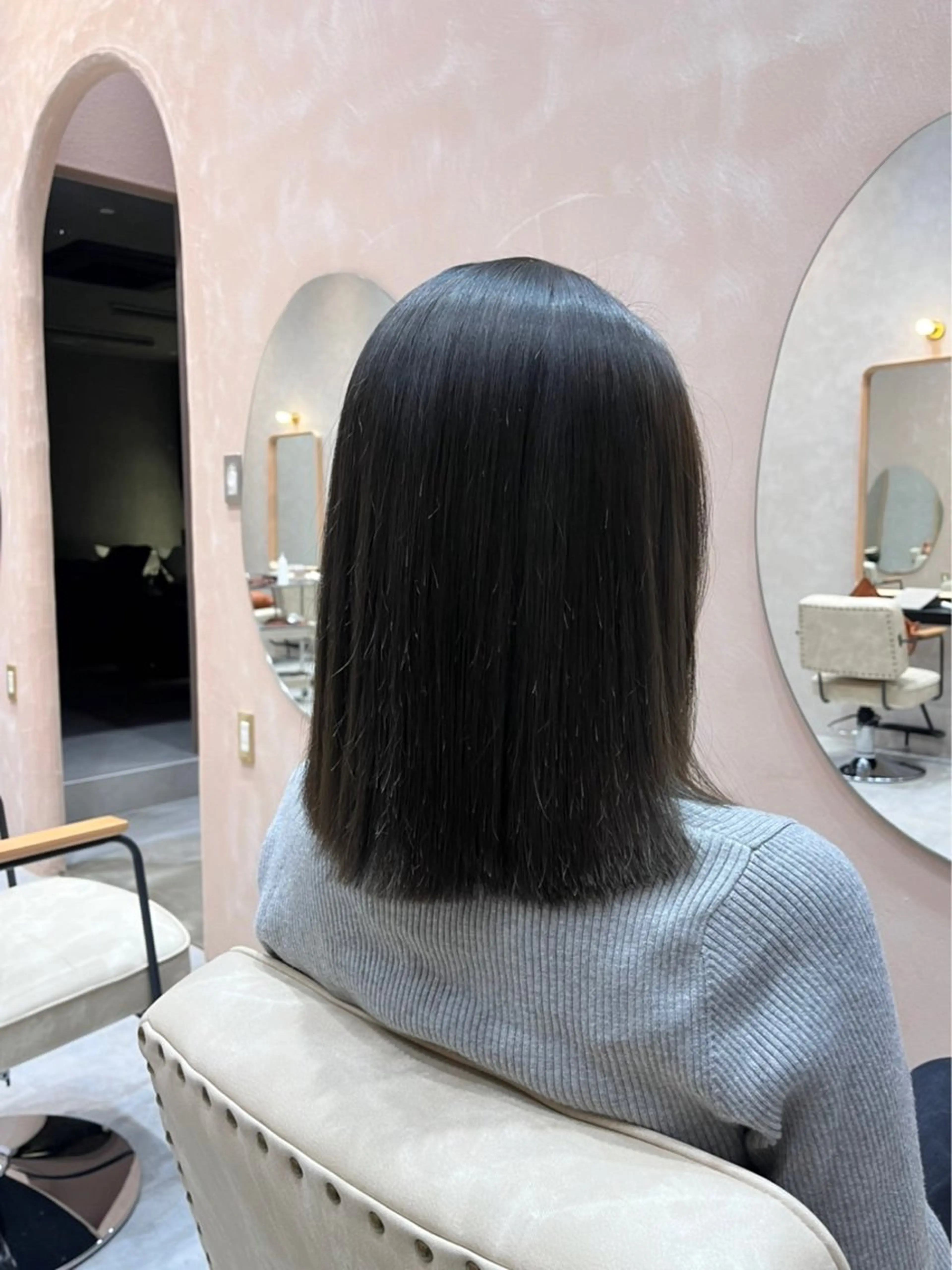 ミディアム カラー 透明感/ベージュ /kazui🐈のヘアスタイル