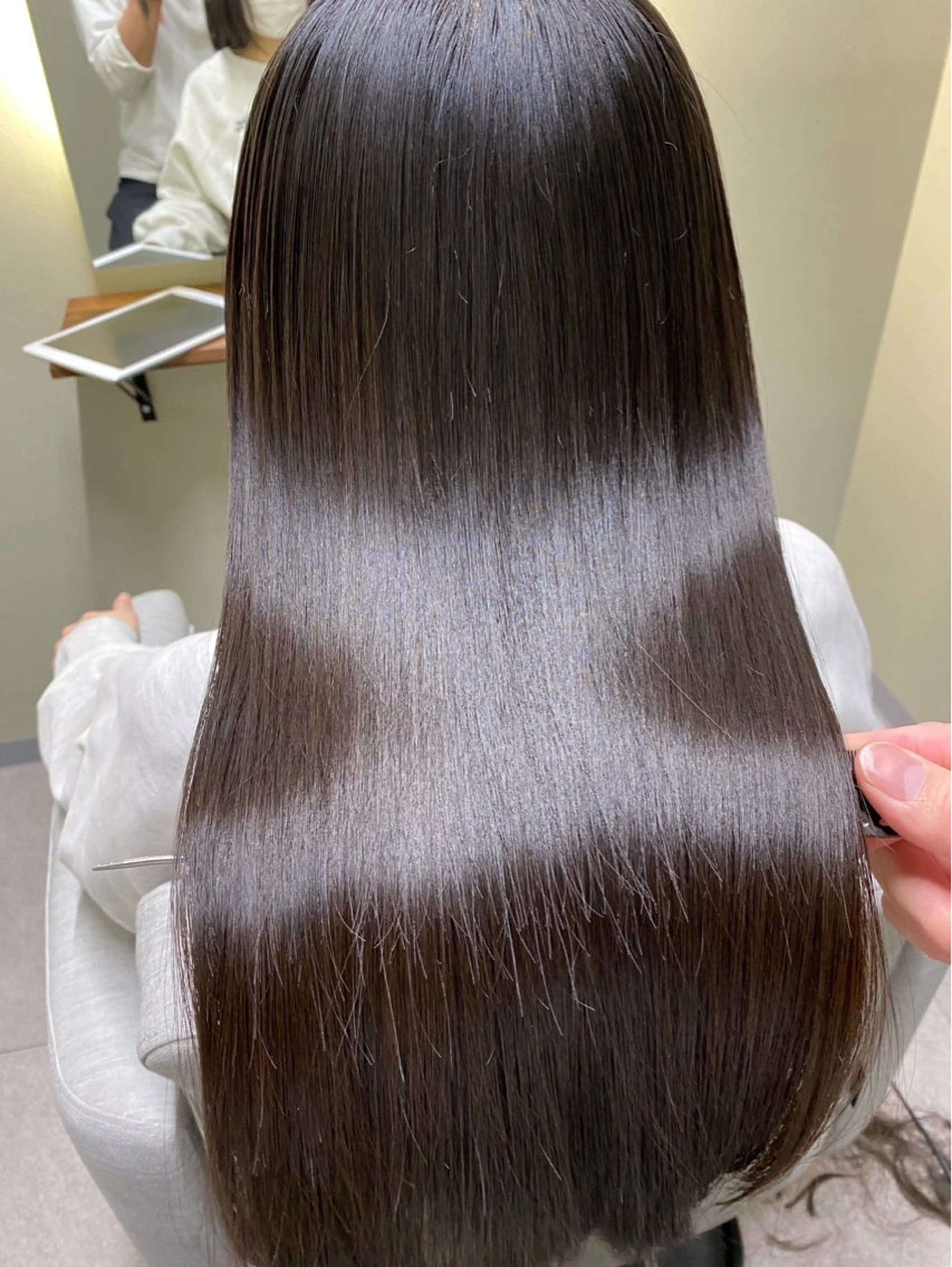 ✨艶髪✨前髪縮毛+1stepトリートメントの写真