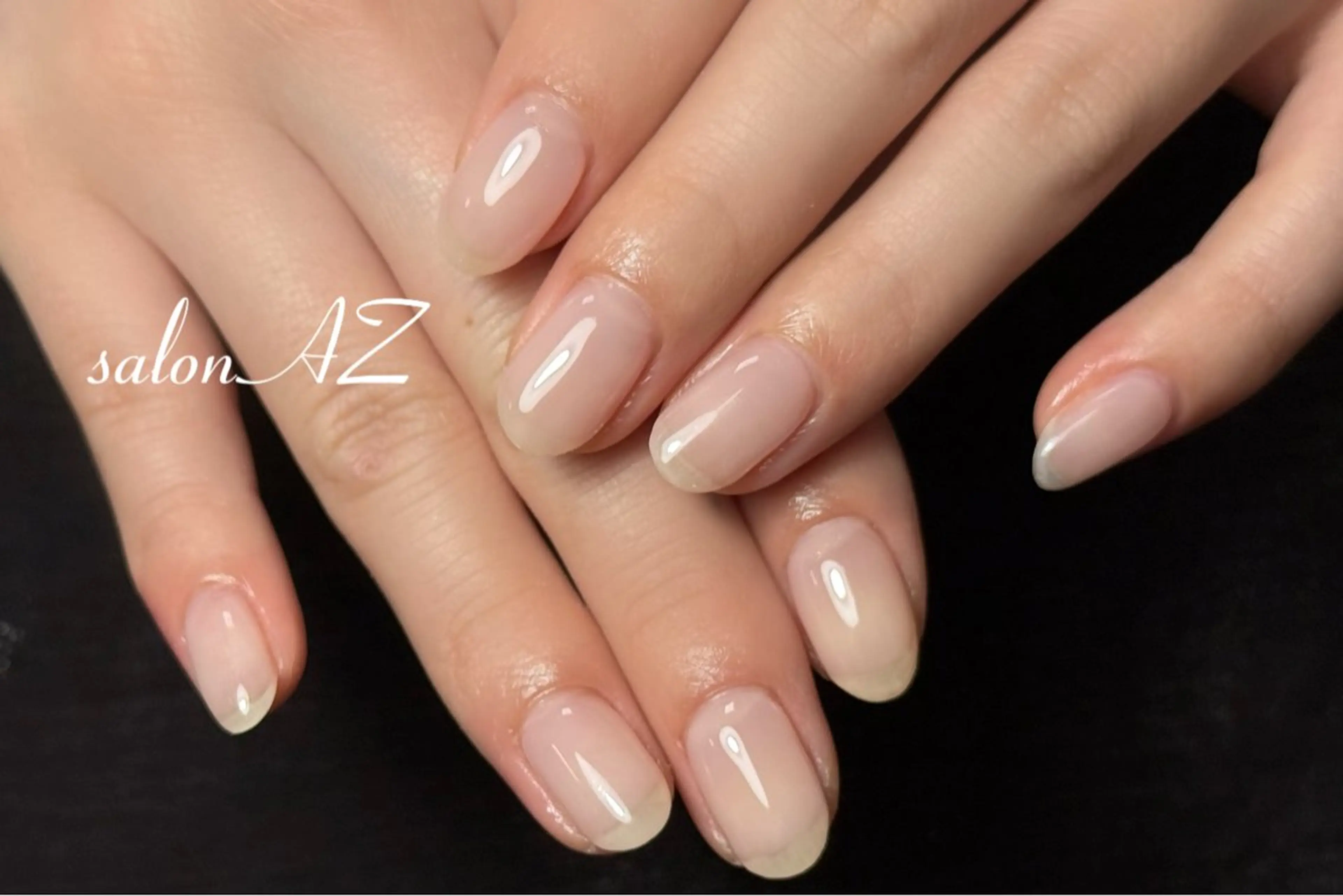 ネイル アートネイル 長さ出し フットネイル フレンチネイル ジェルネイル ハンドネイル salon AZのネイルデザイン