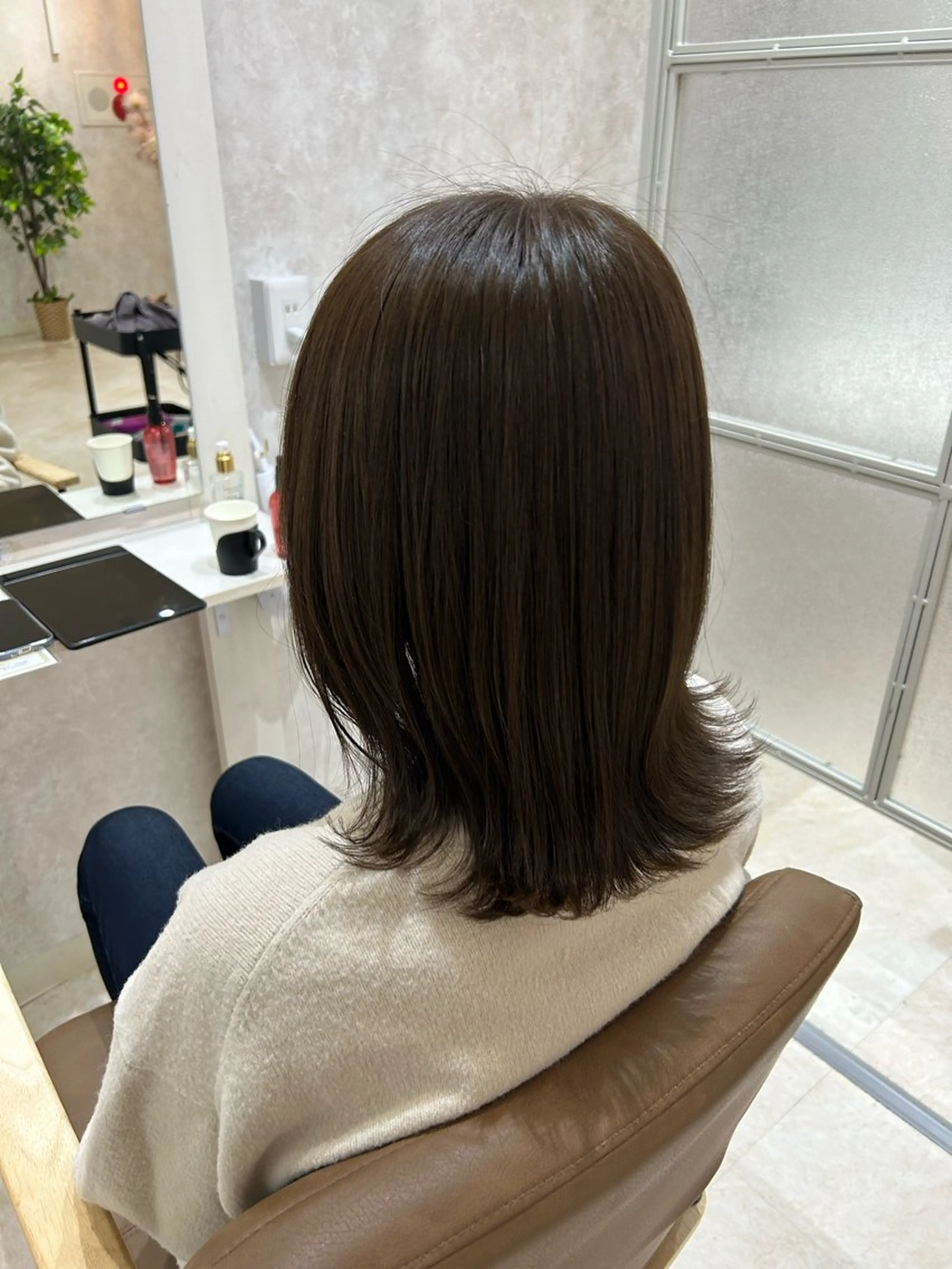 ミディアム カラー ヘアカラー トリートメント ヘアセット 💙まこと💙艶 カラー(Rico)のヘアスタイル