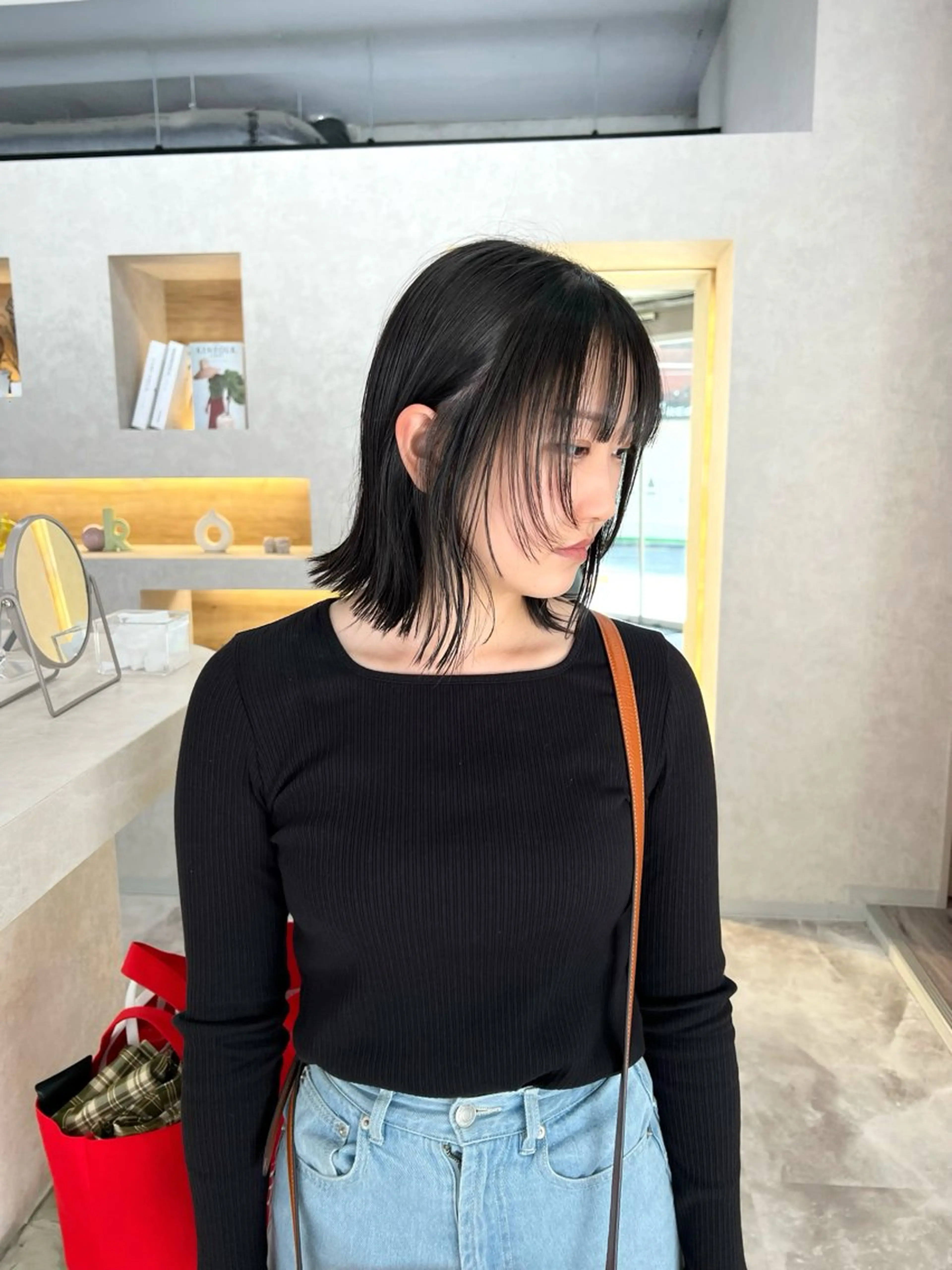 ミディアム 🫧ふじたまゆ🫧 レイヤーカット✂︎のヘアスタイル