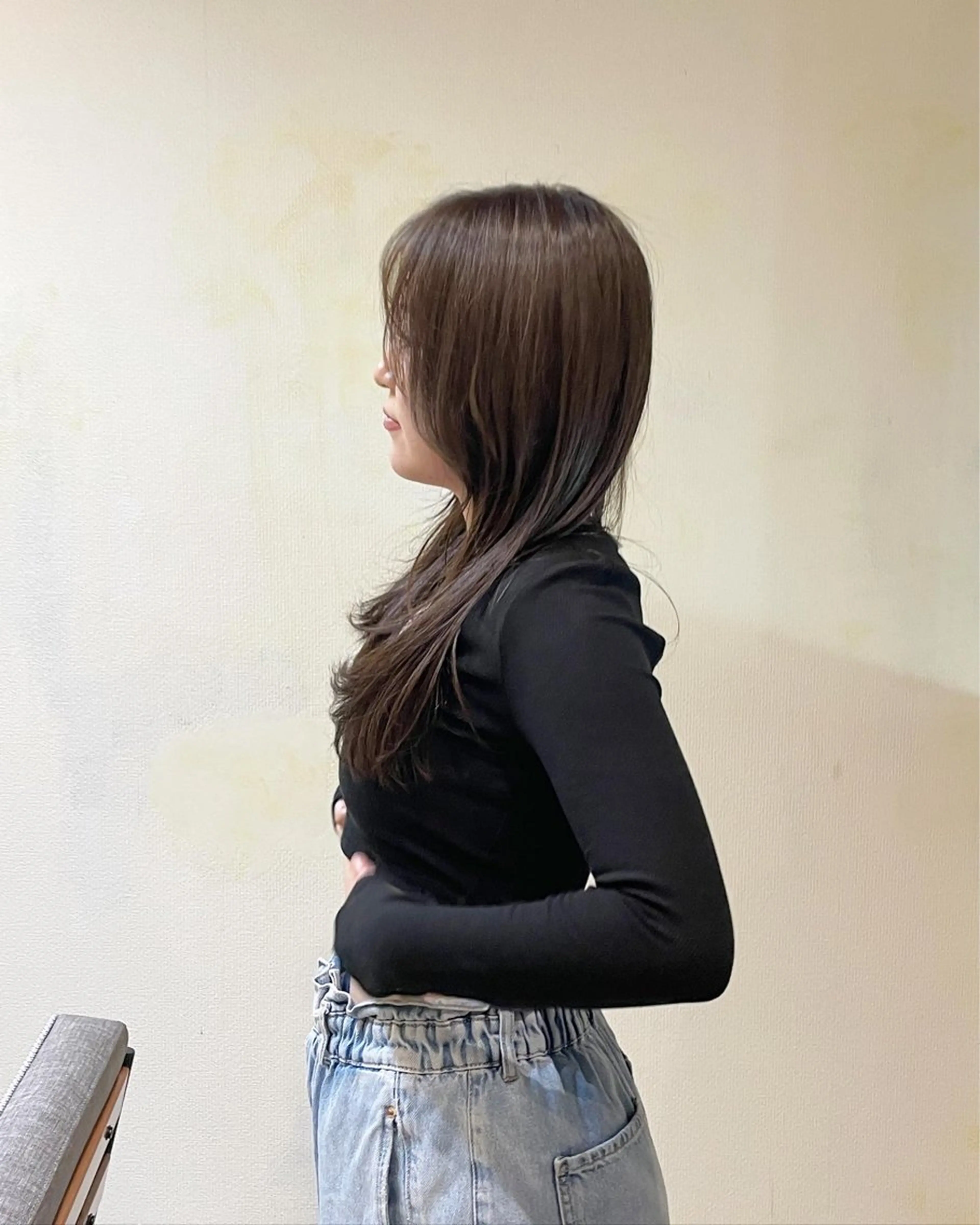 ロング カラー 🍋透け感カラー🍃 オリーブ🍐Kahoのヘアスタイル