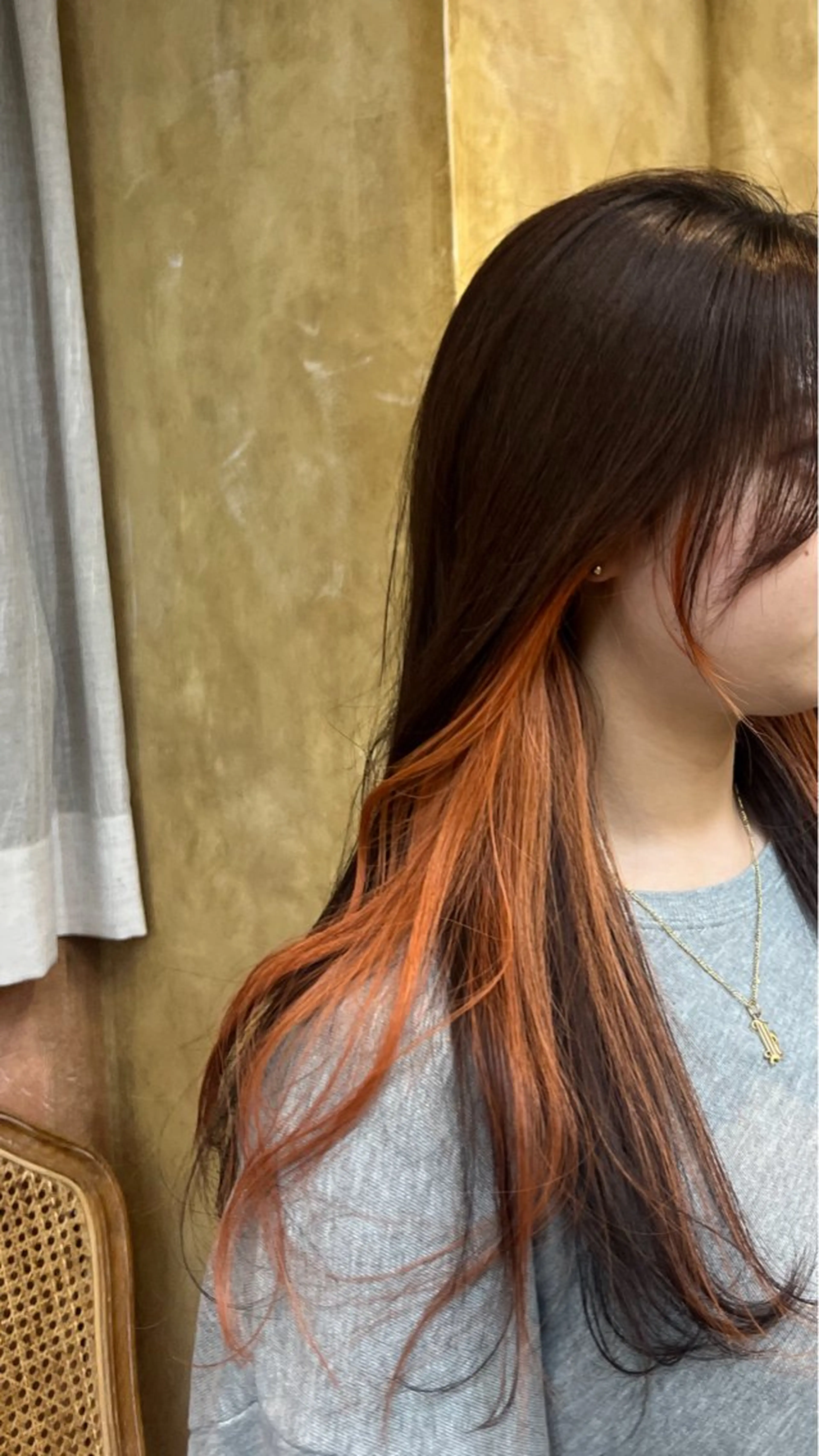 ロング ヘアカラー ともざねゆか UniQ/岡山駅のヘアスタイル