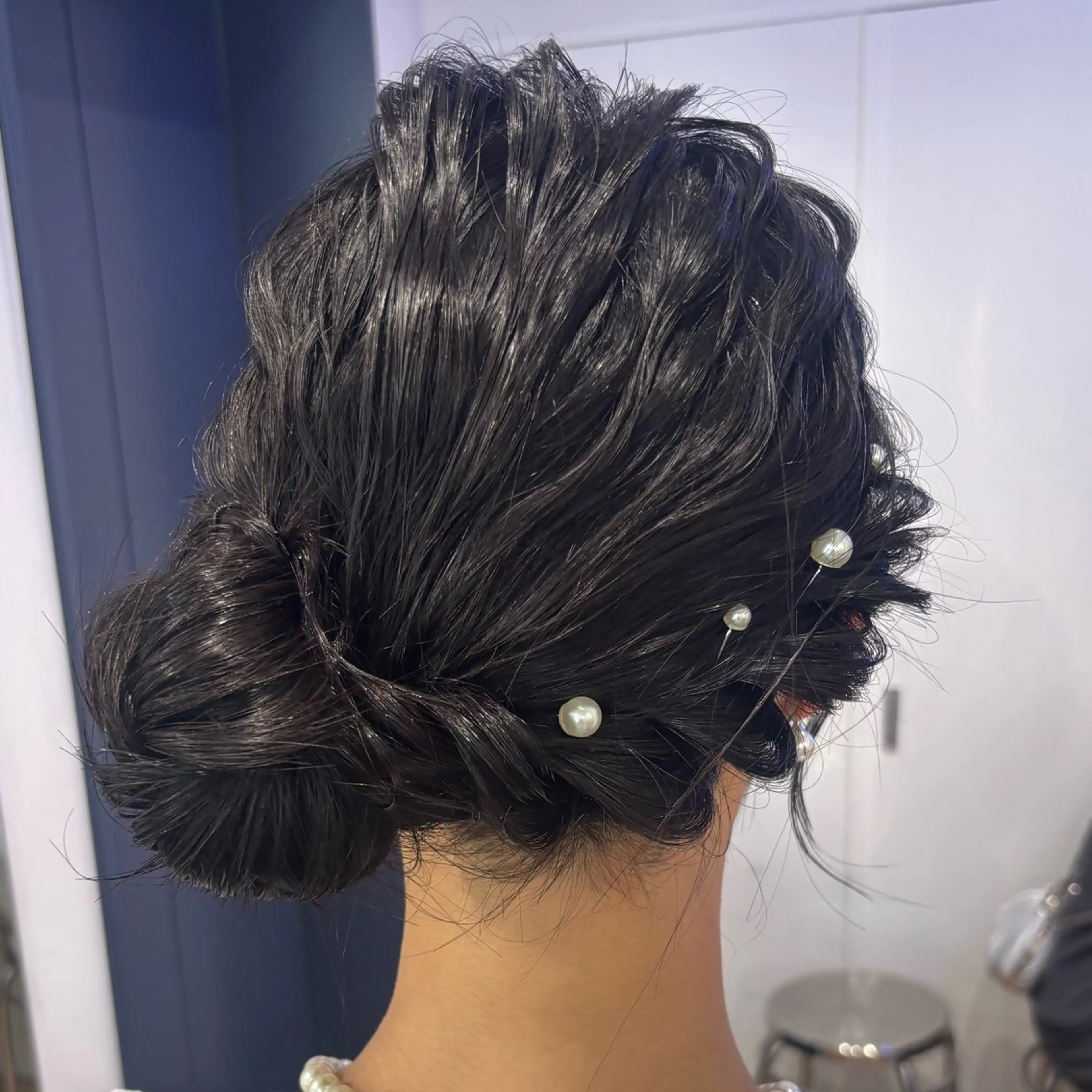ヘアアレンジ お団子ヘア ヘアセット 【ブリーチ/ヘアセ ット】Kano🎀のヘアスタイル